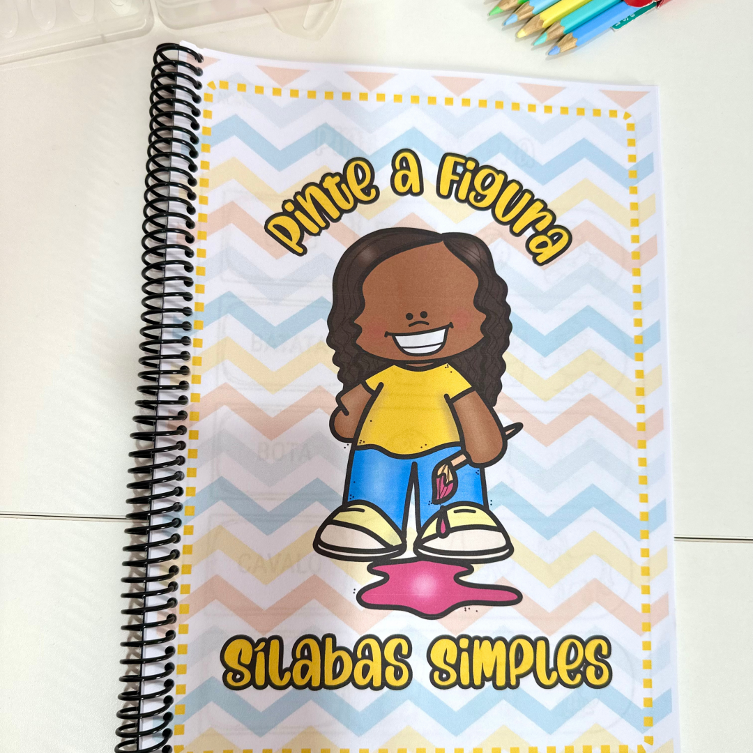 Apostila Pinte as Figura - Sílabas Simples para utilizar em turmas de Alfabetização