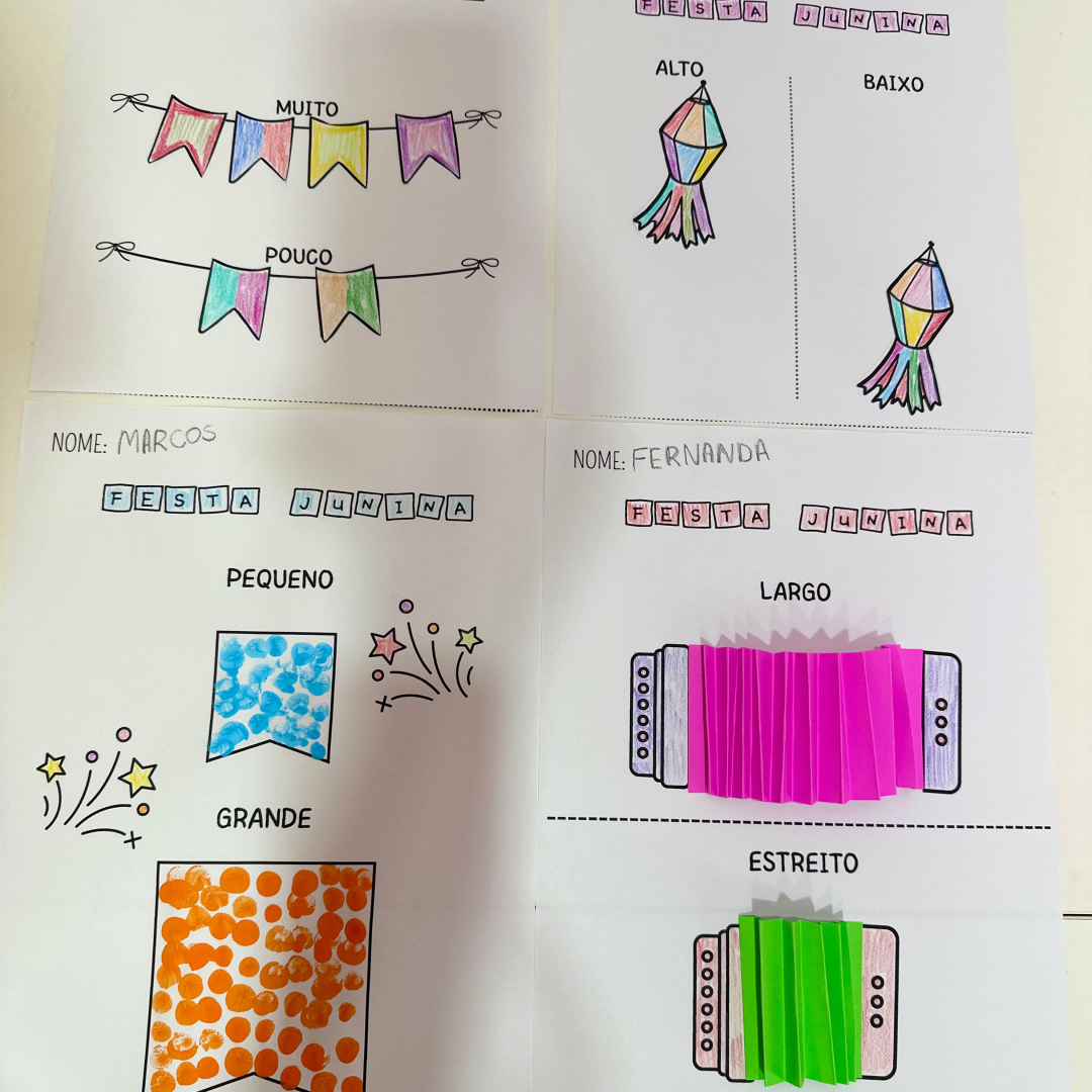 Atividades Conceitos Festa Junina para trabalhar o conteúdo com turmas da Educação Infantil