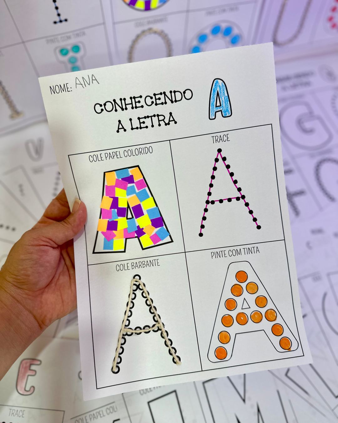 Apostila de atividades para trabalhar as letras do Alfabeto com ...