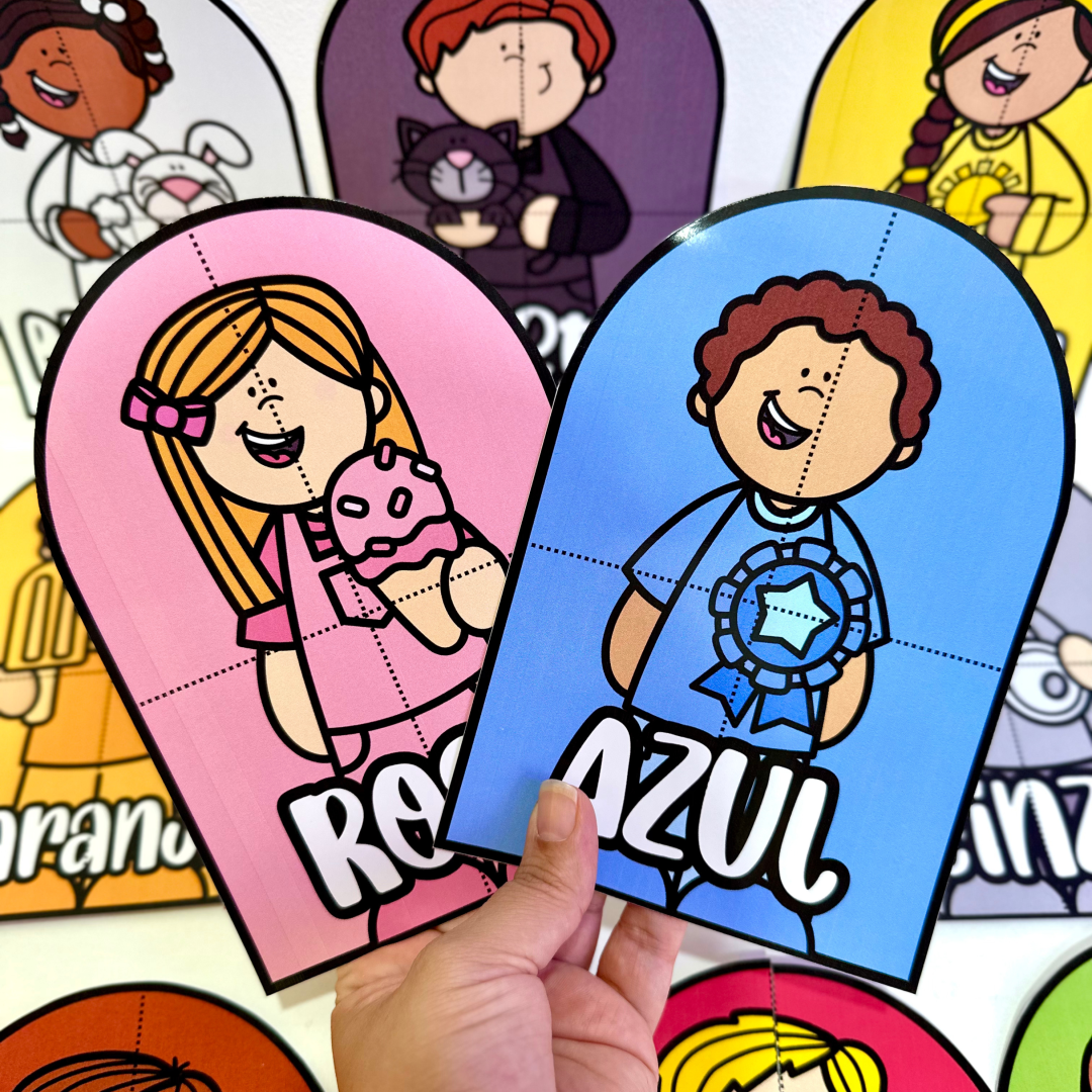 Quebra-cabeça Cores para trabalhar o conteúdo com crianças da Educação Infantil.