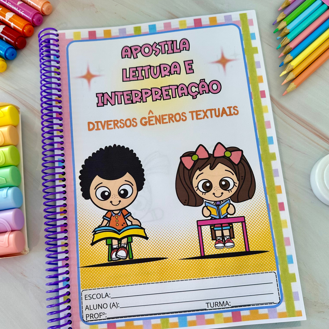 Apostila para trabalhar leitura e Interpretação de textos de diferentes gêneros  textuais com crianças das séries iniciais do Ensino Fundamental.
