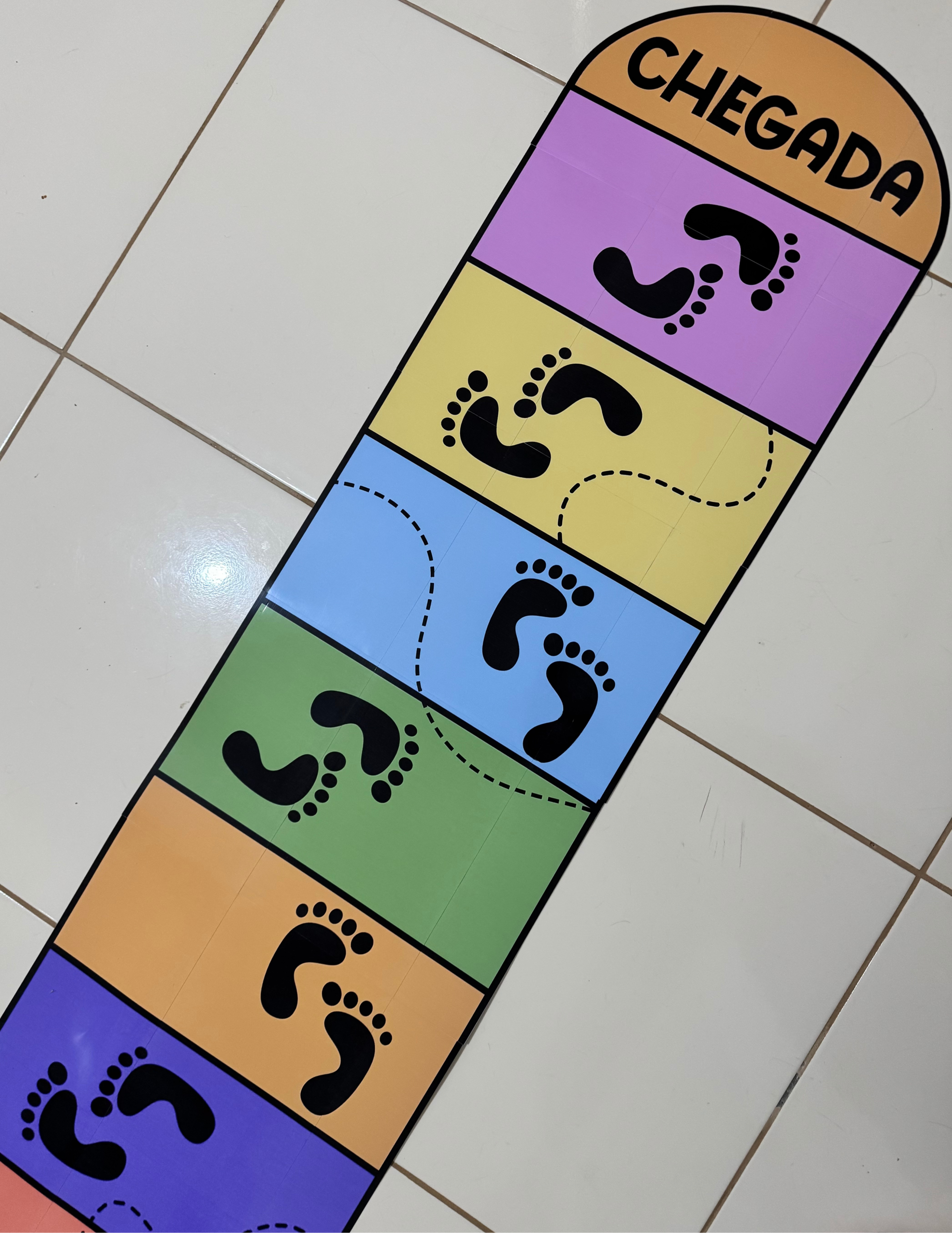 Tapete das Pegadas para trabalhar diversas habilidades com crianças da Educação Infantil. - Imagem 2