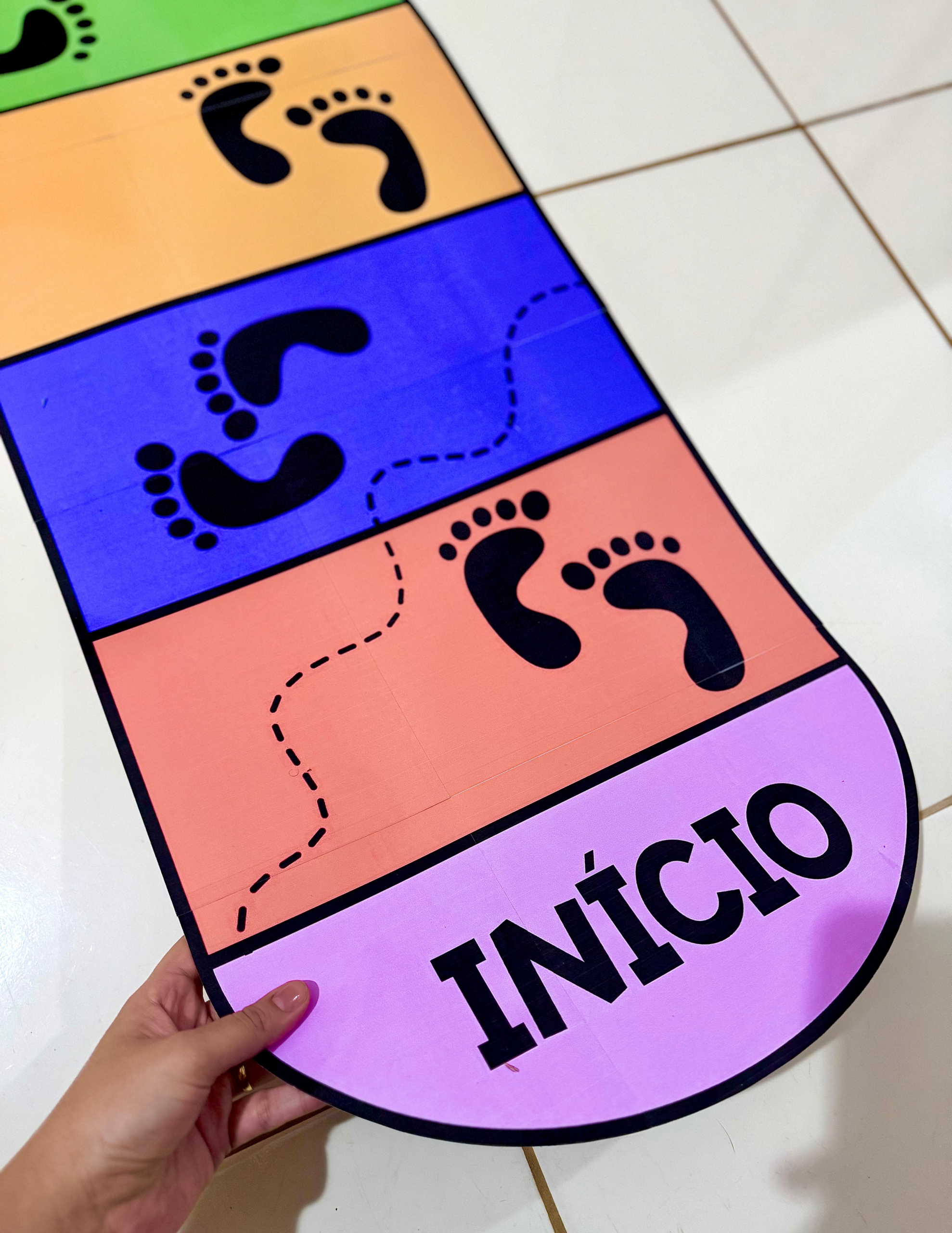Tapete das Pegadas para trabalhar diversas habilidades com crianças da Educação Infantil. - Imagem 3