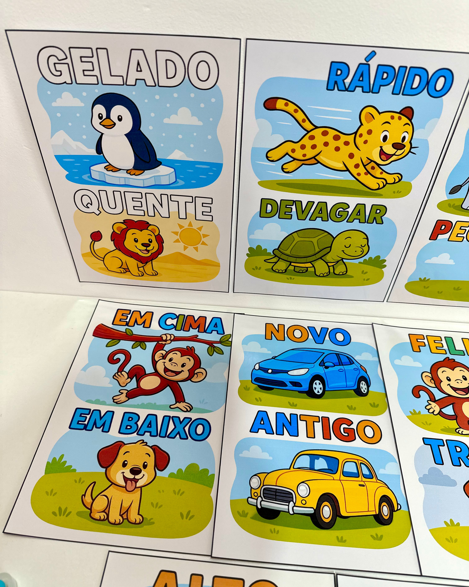 Fichas ilustradas para trabalhar Conceitos na Educação Infantil ...