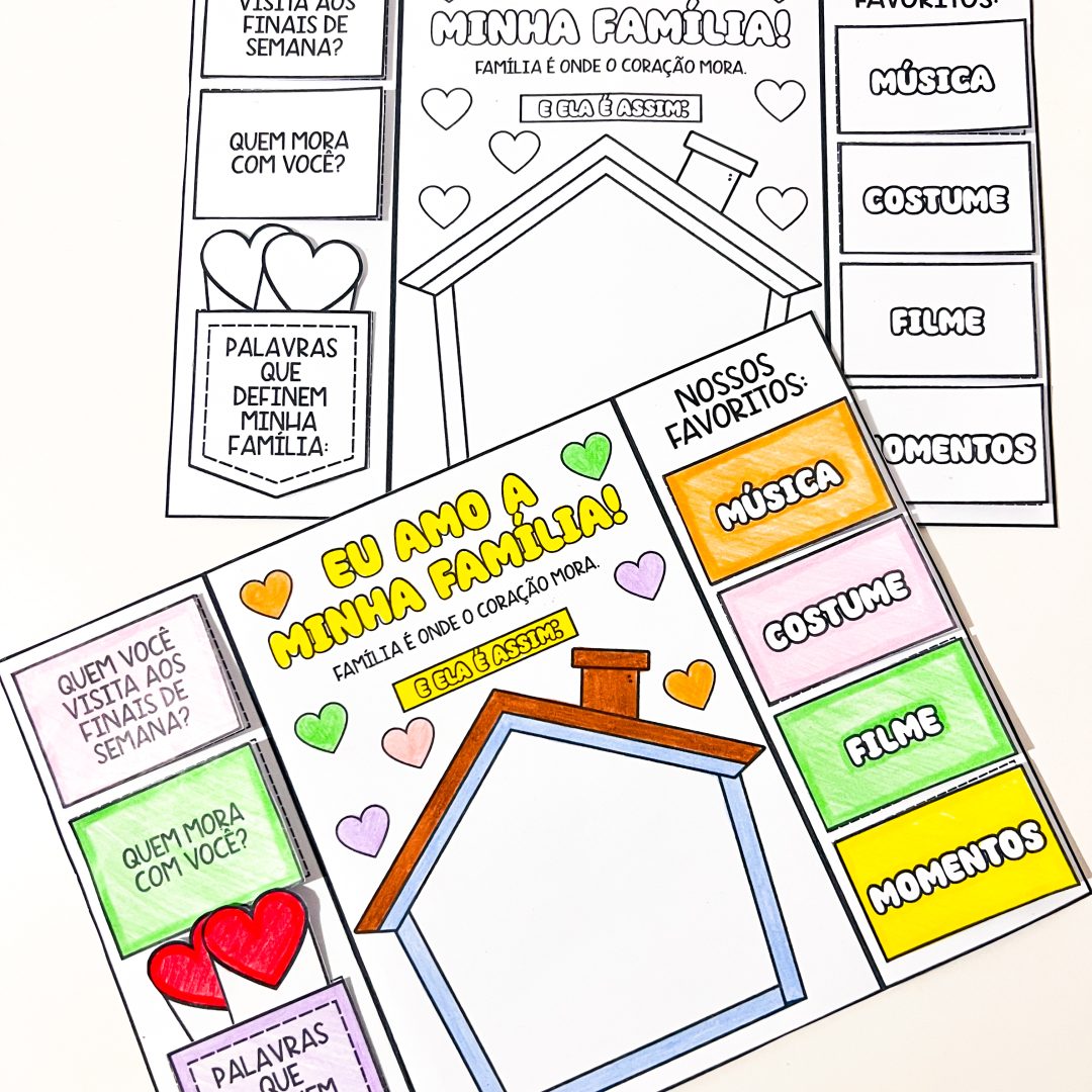 Lapbook sobre minha família