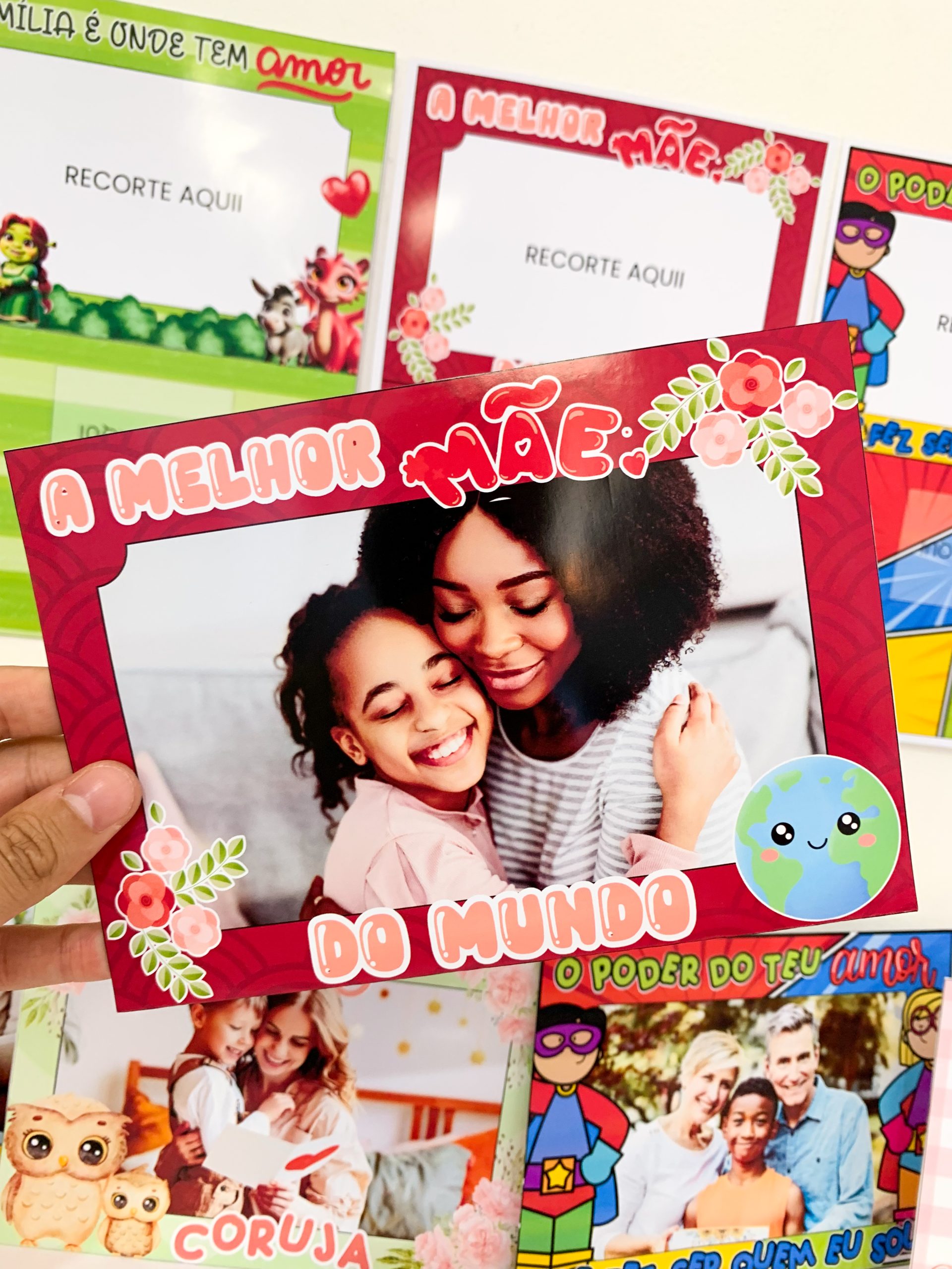 KIT PORTA-RETRATOS Dia de quem cuida de mim / Dia das Mães / Dia da família - Imagem 6