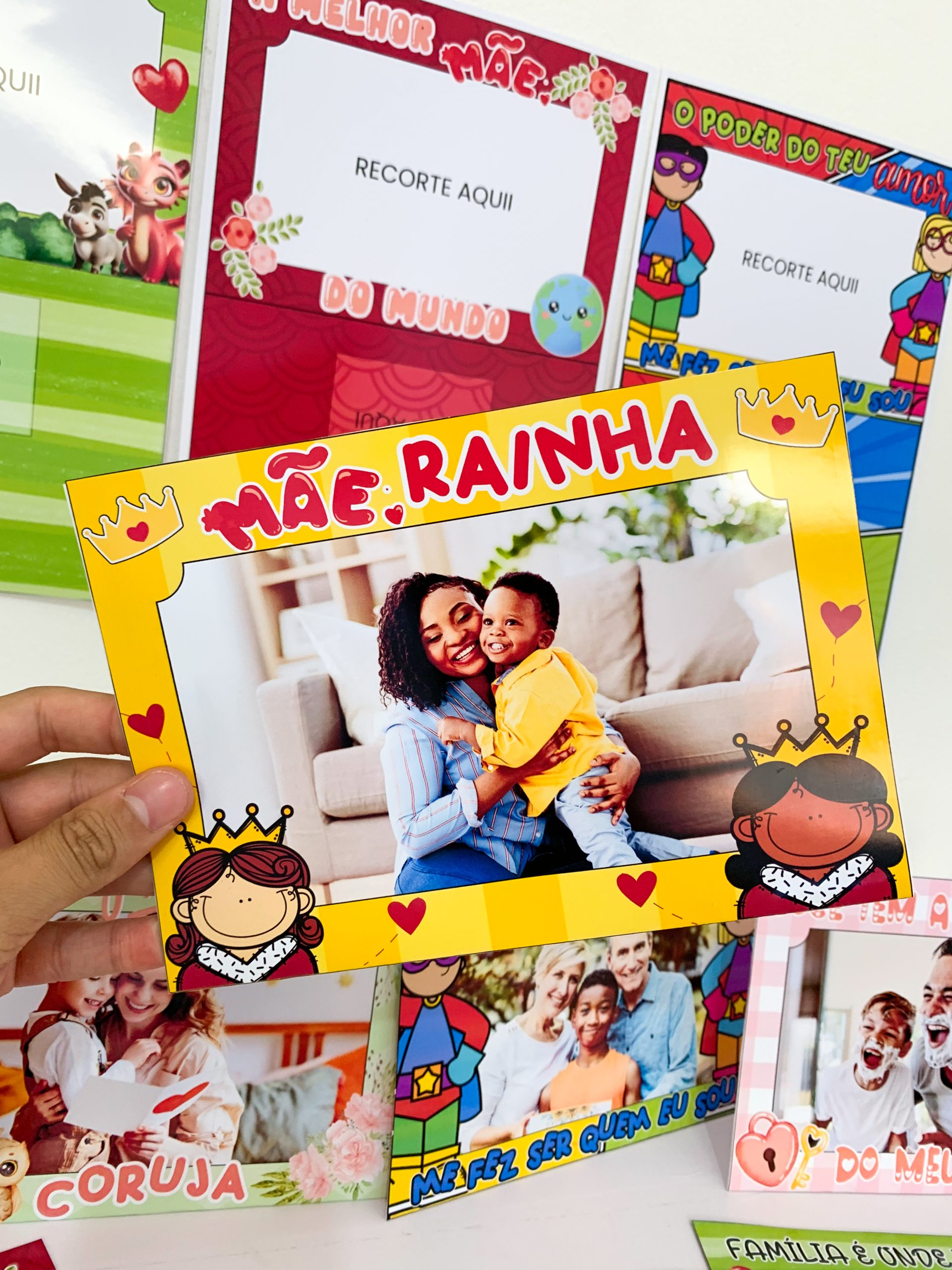 KIT PORTA-RETRATOS Dia de quem cuida de mim / Dia das Mães / Dia da família - Imagem 7