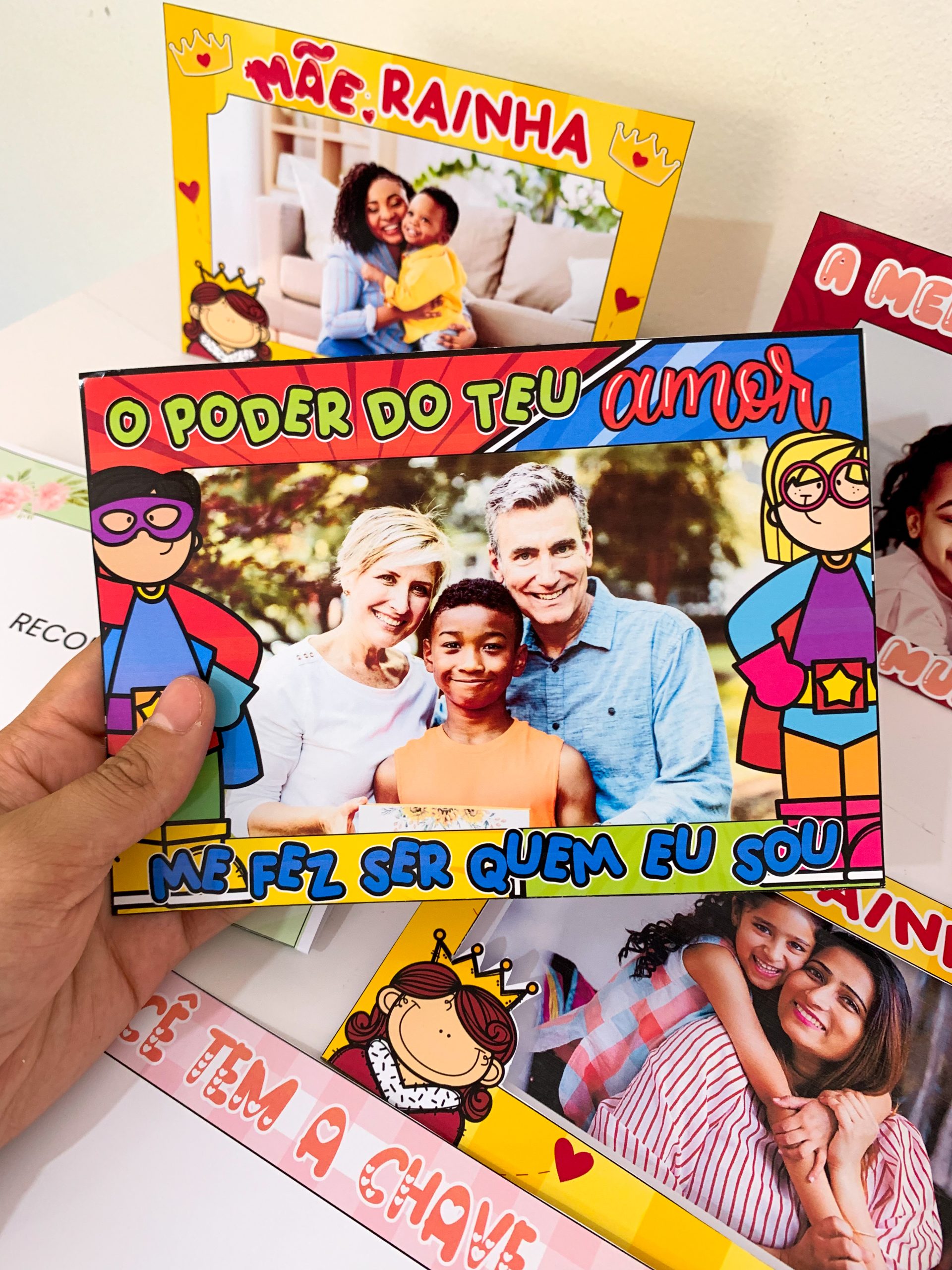 KIT PORTA-RETRATOS Dia de quem cuida de mim / Dia das Mães / Dia da família - Imagem 14