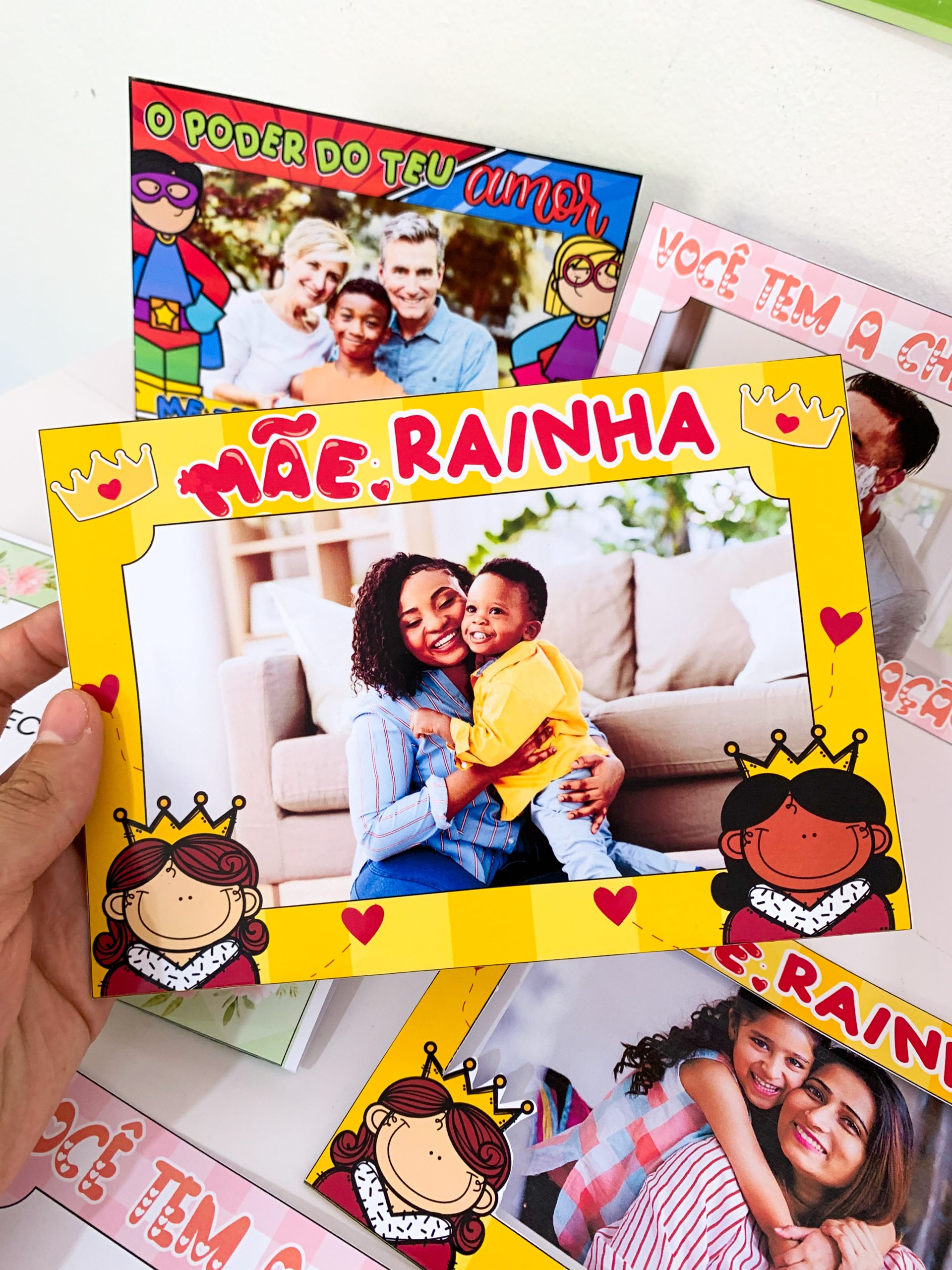 KIT PORTA-RETRATOS Dia de quem cuida de mim / Dia das Mães / Dia da família - Imagem 16