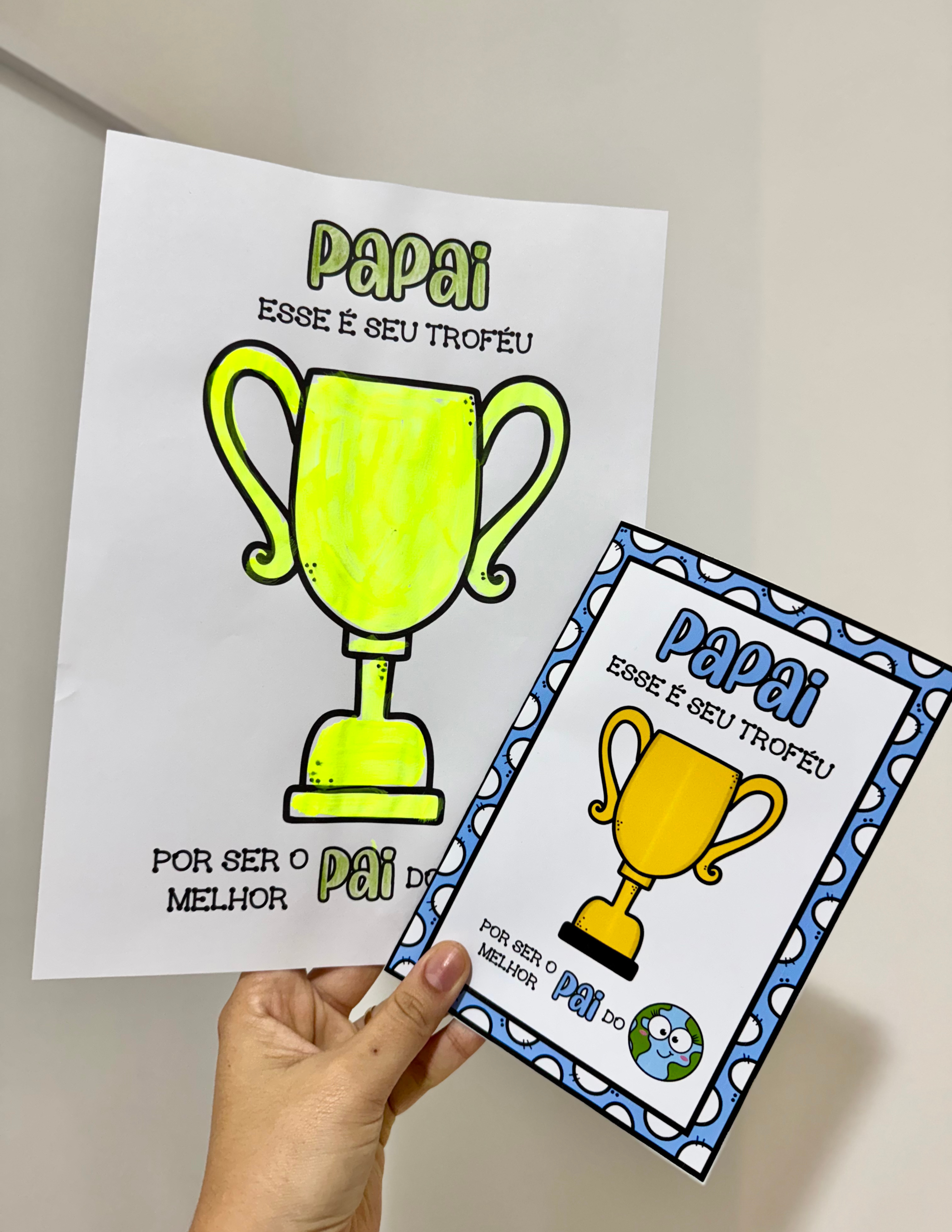 Kit Dia dos Pais tema Troféu