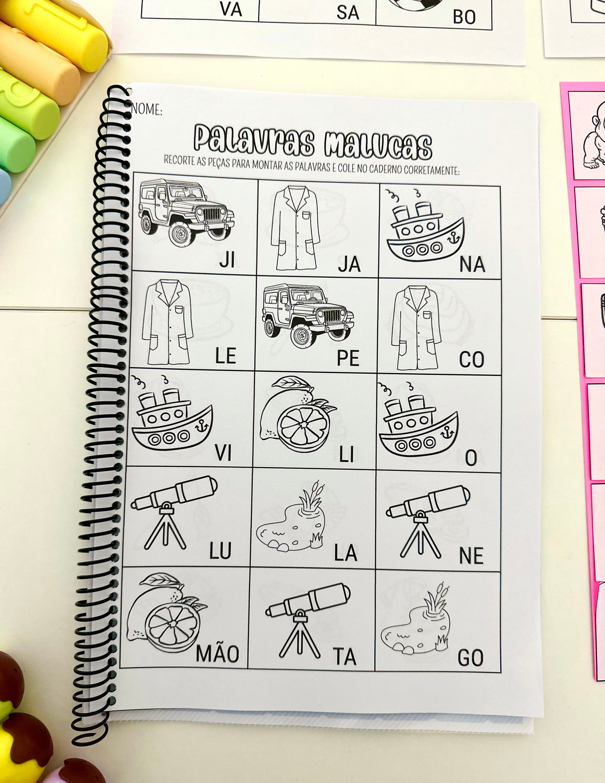 Apostila Palavras Malucas - Sílabas Simples - Imagem 2