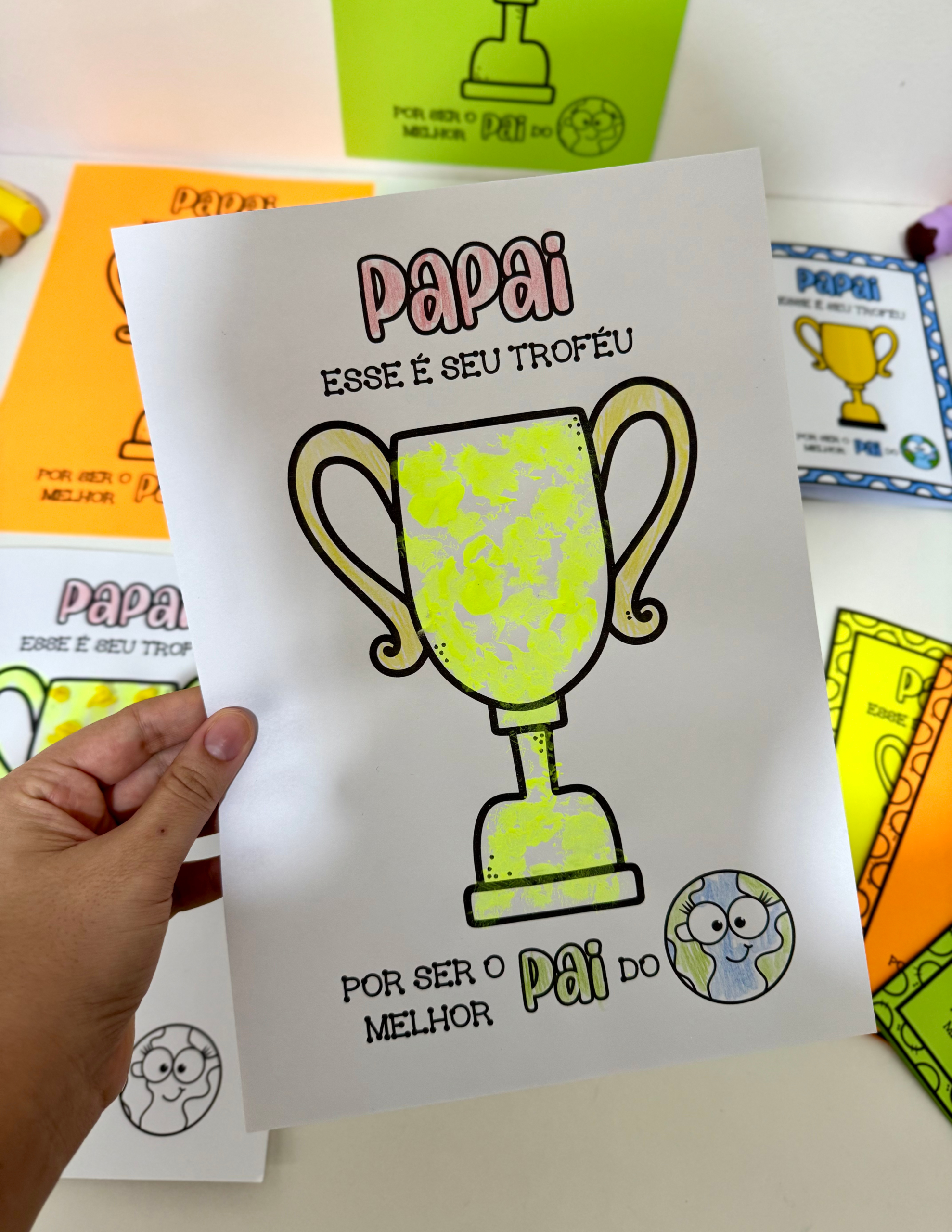 Kit Dia dos Pais tema Troféu - Imagem 9