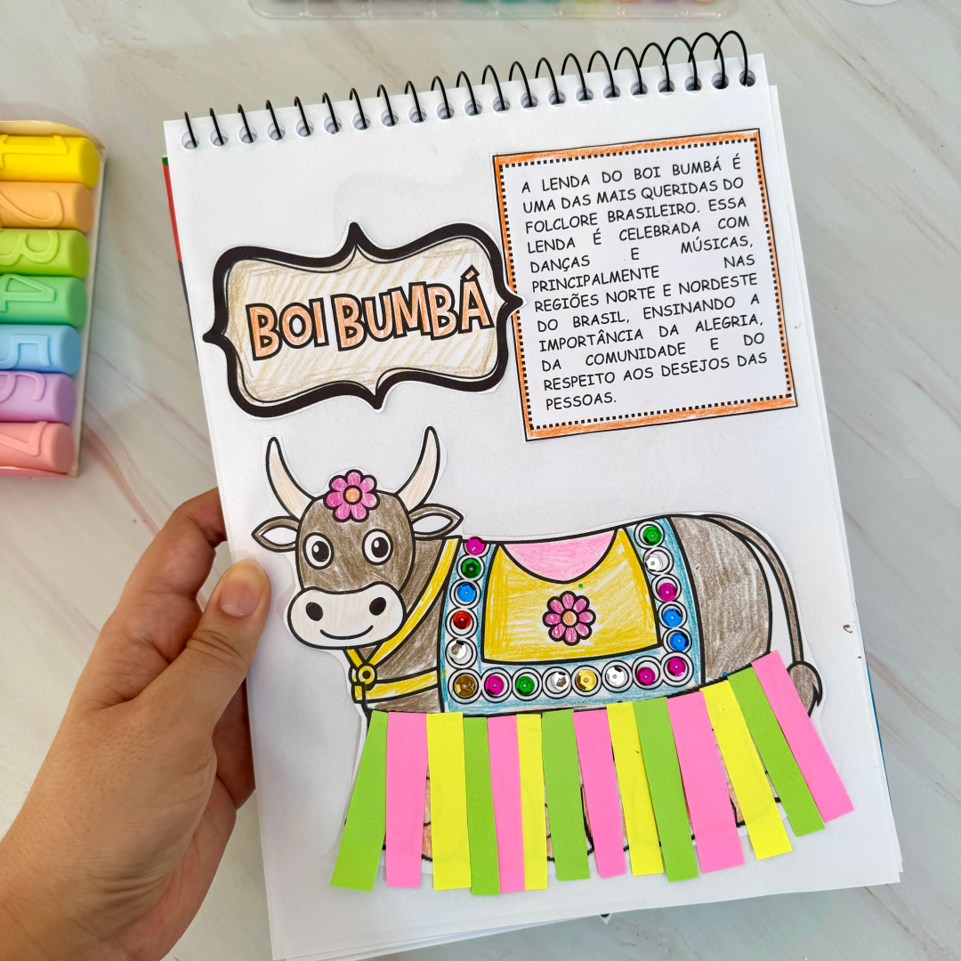 Atividade de Artes tema Folclore Brasileiro - Boi Bumbá
