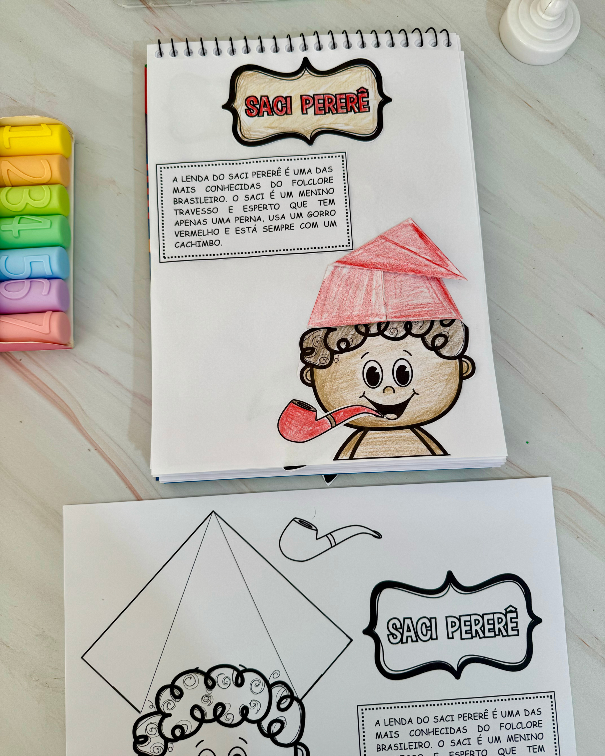 Atividade de Artes tema Folclore Brasileiro - Saci Pererê - Imagem 5