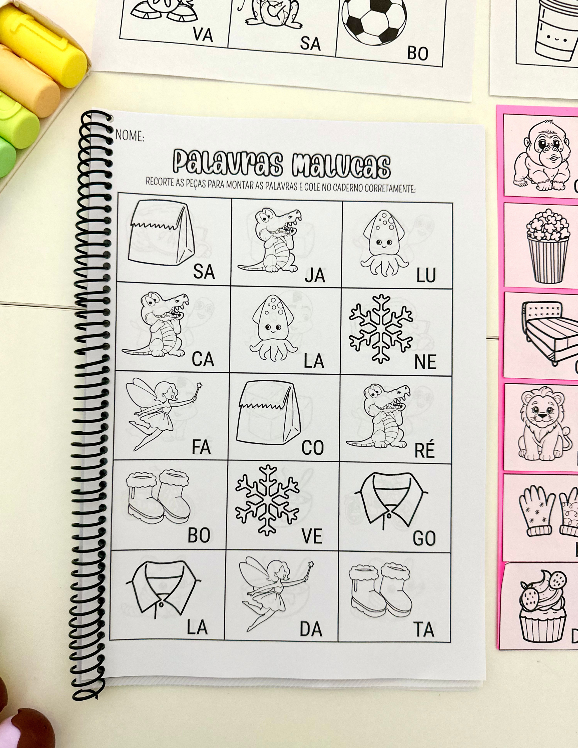 Apostila Palavras Malucas - Sílabas Simples - Imagem 4
