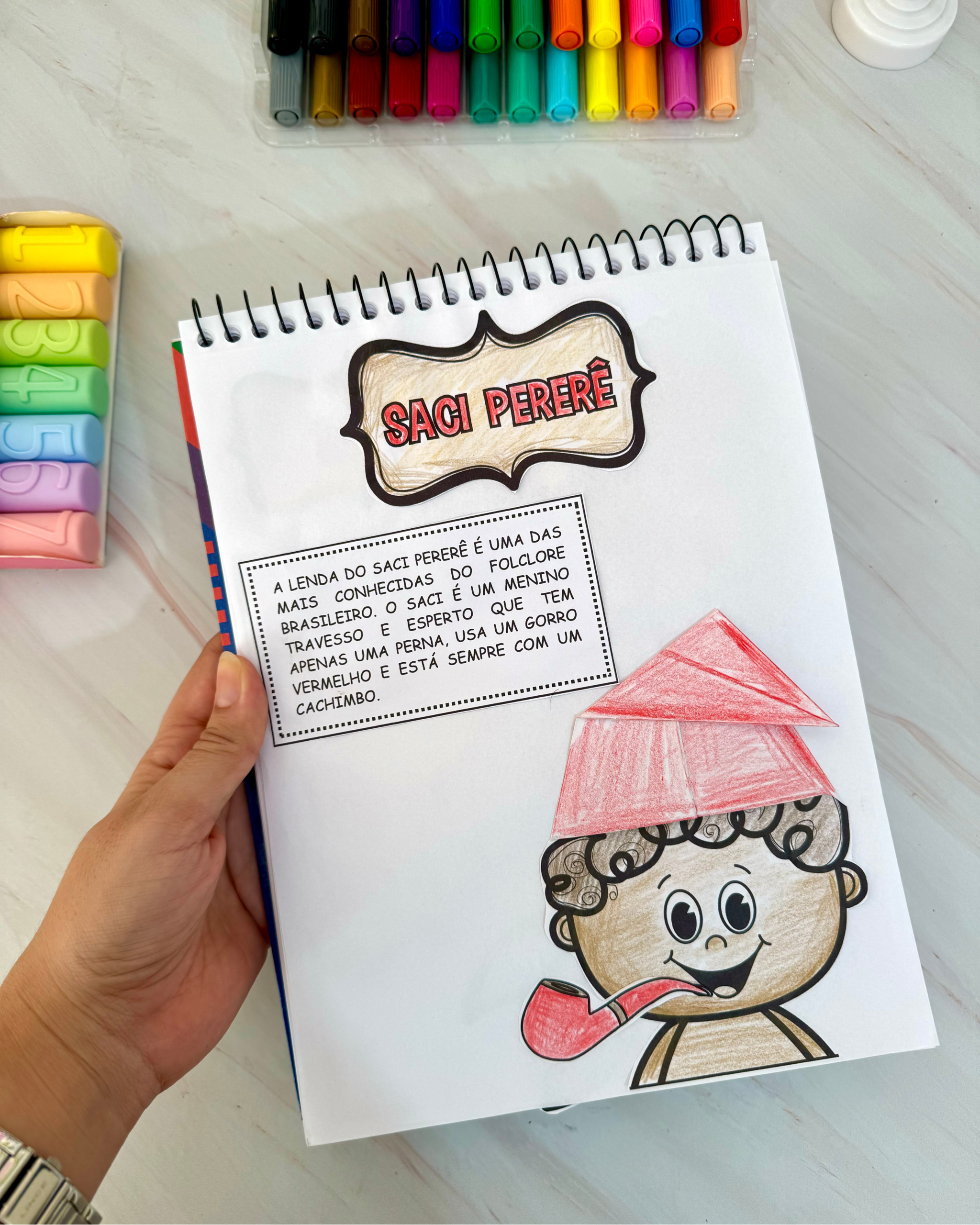 Atividade de Artes tema Folclore Brasileiro - Saci Pererê
