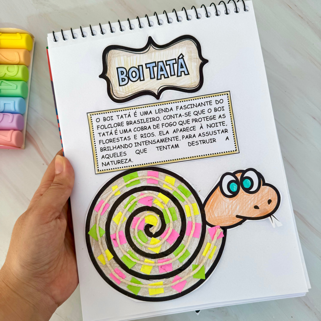 Atividade de Artes tema Folclore Brasileiro - Boi Tatá