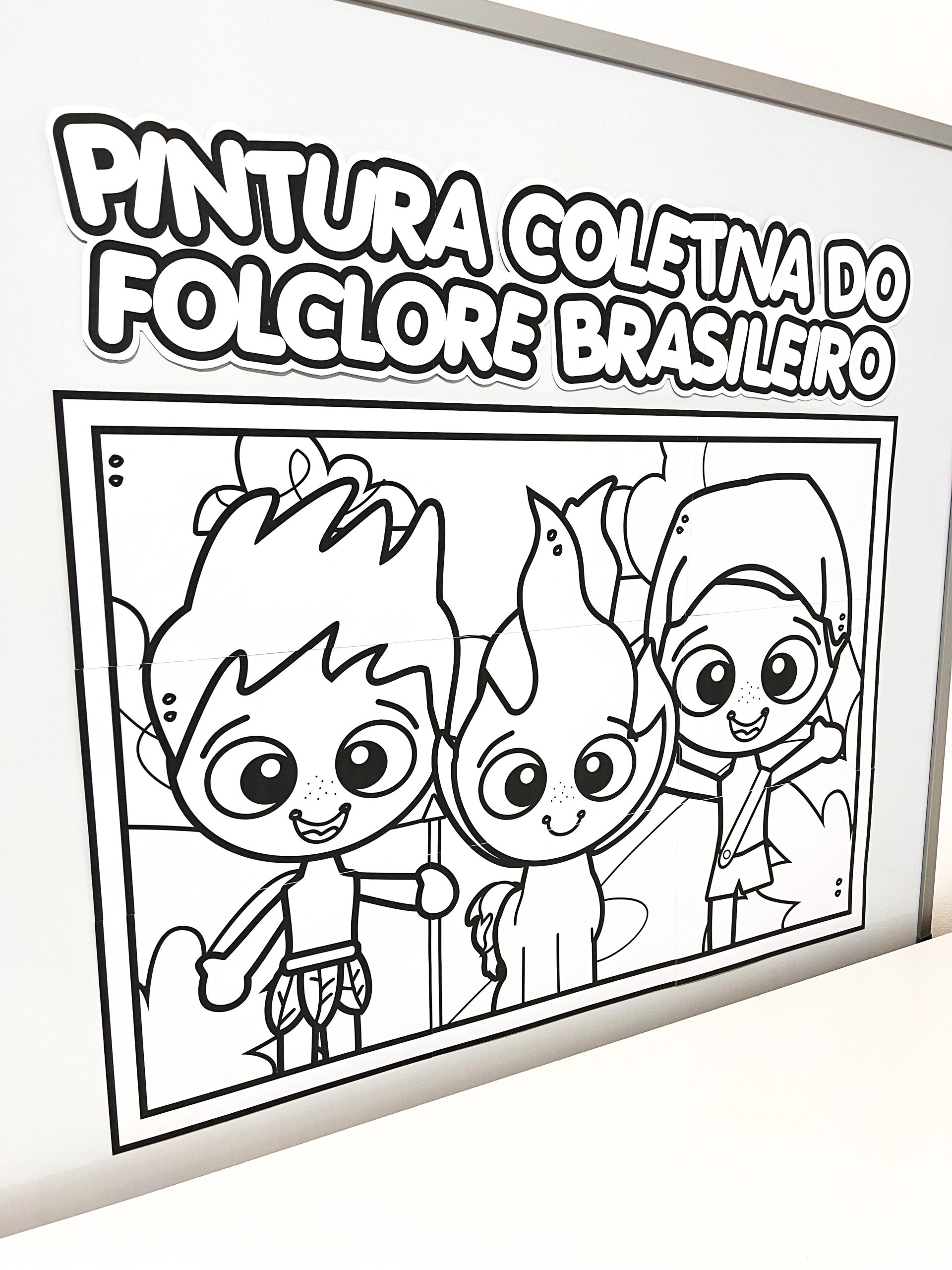 Cartaz Colaborativo do Folclore para Colorir - Imagem 5