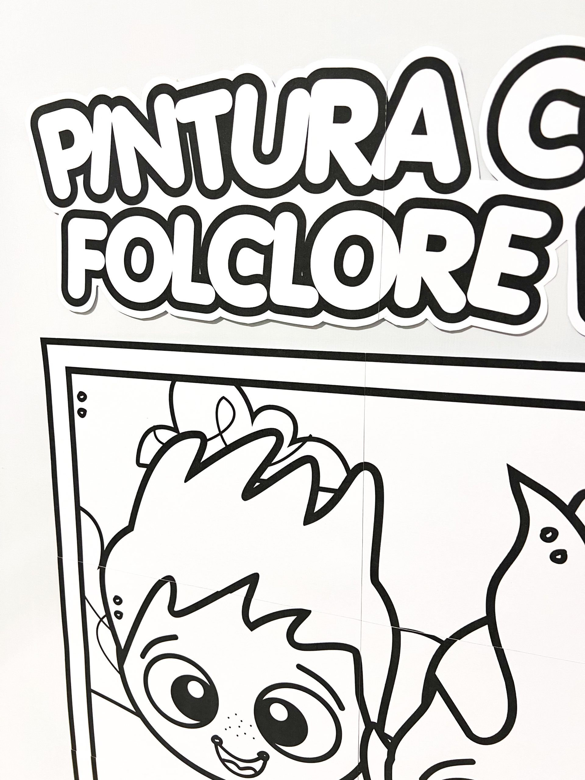 Cartaz Colaborativo do Folclore para Colorir - Imagem 6