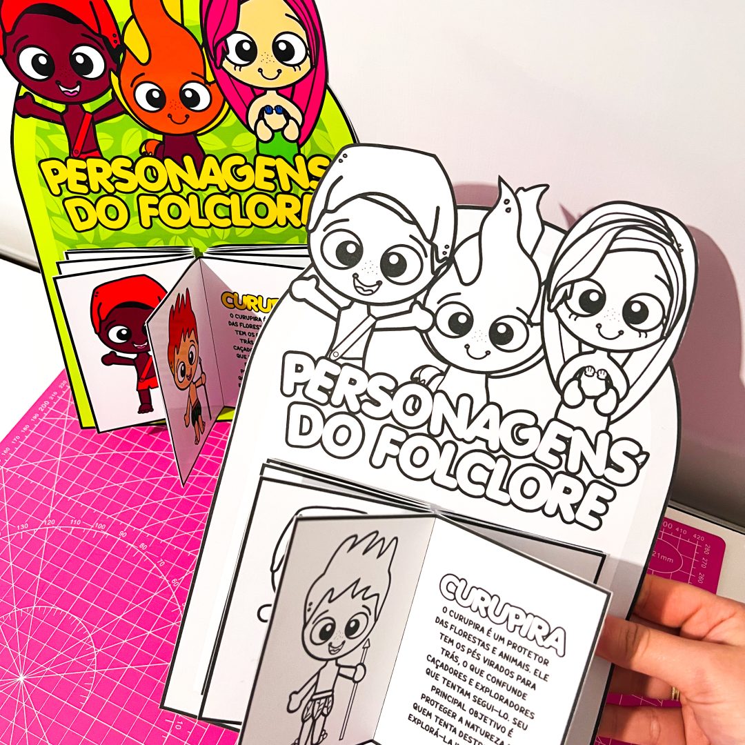 Luva Livro dos Personagens do Folclore