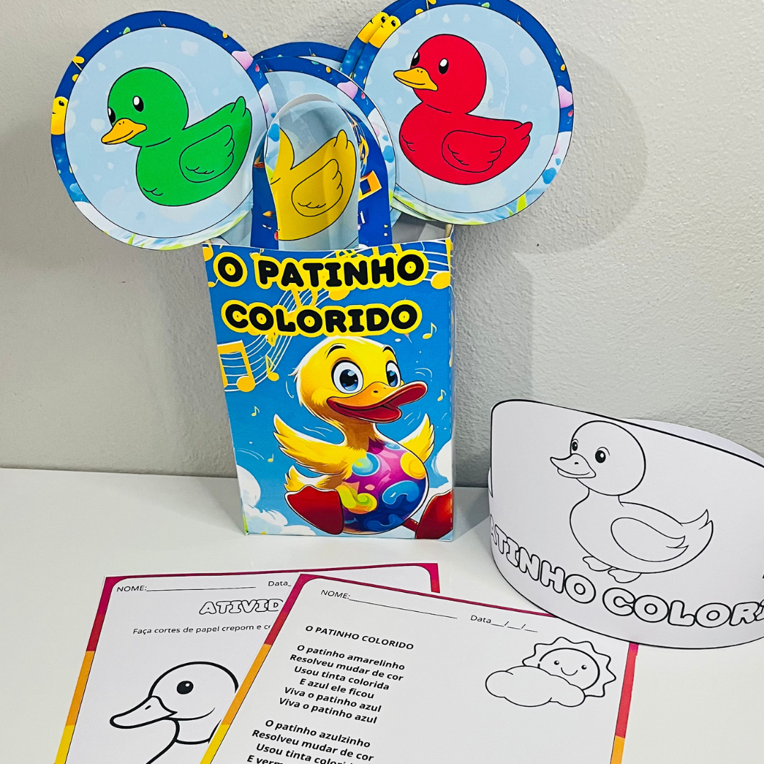 Sacola Musical - O patinho colorido