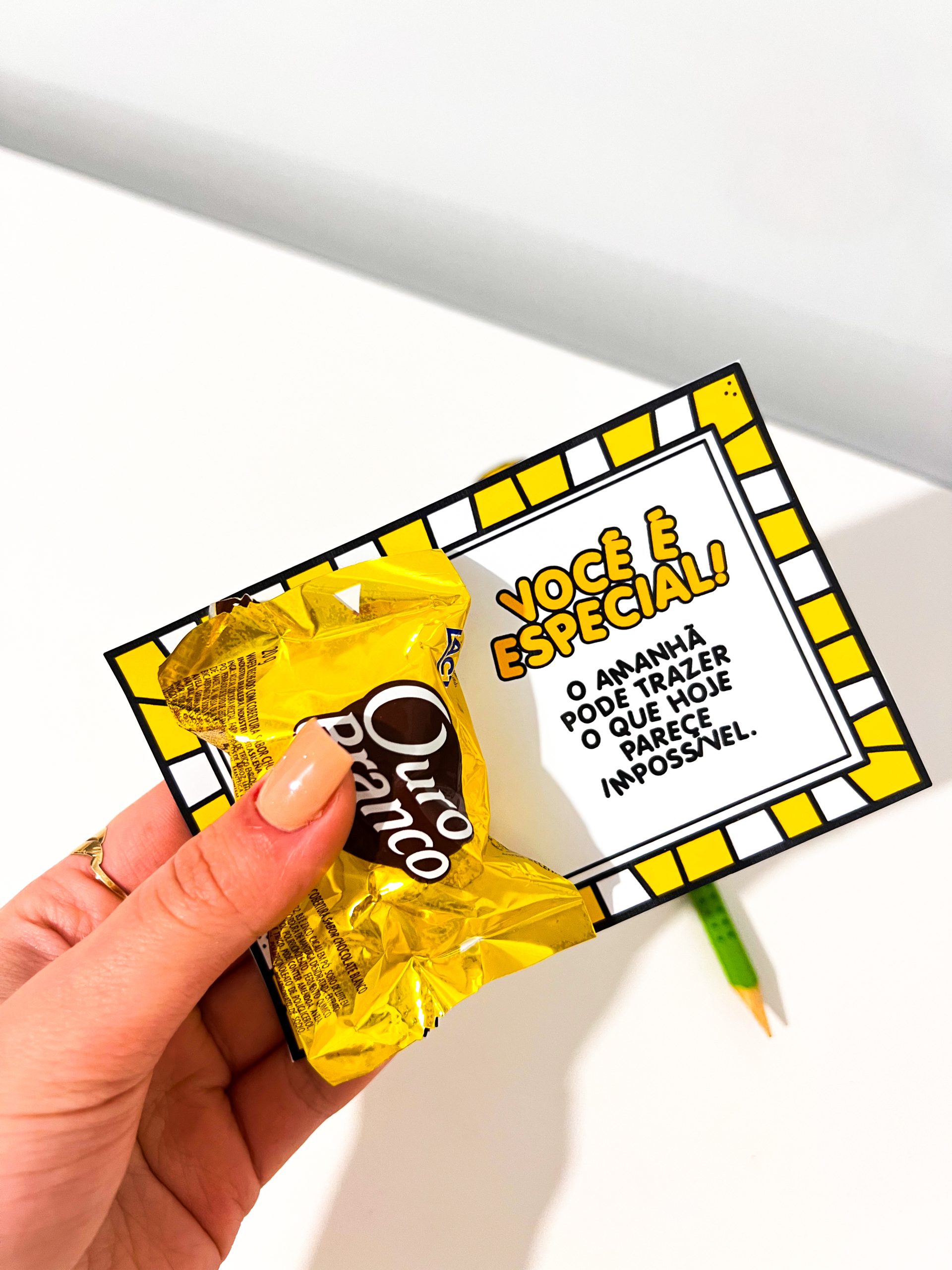 Lembrancinha Lápis Girassol – Setembro Amarelo - Imagem 2