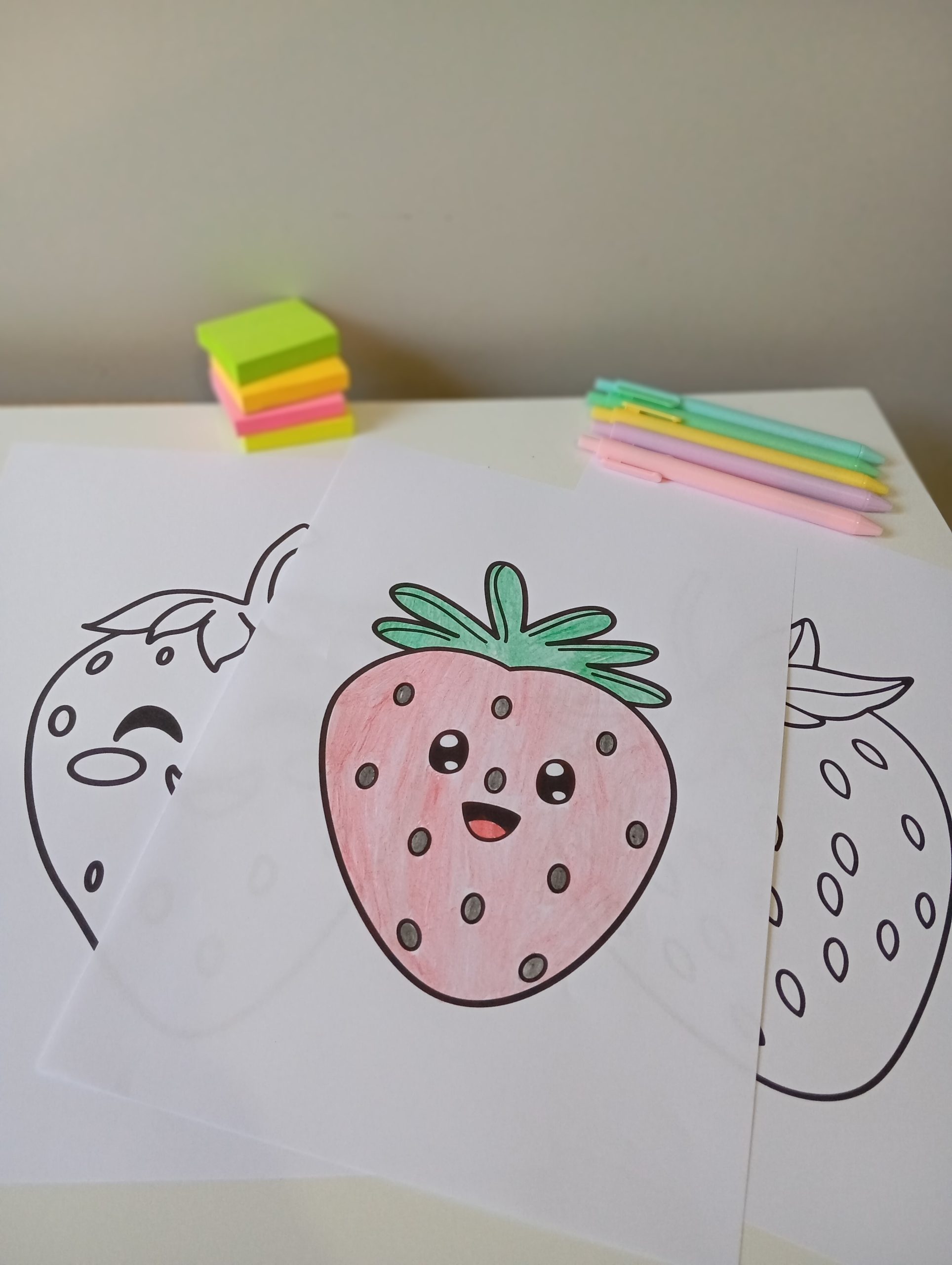 Livro de colorir Morangos - Imagem 3