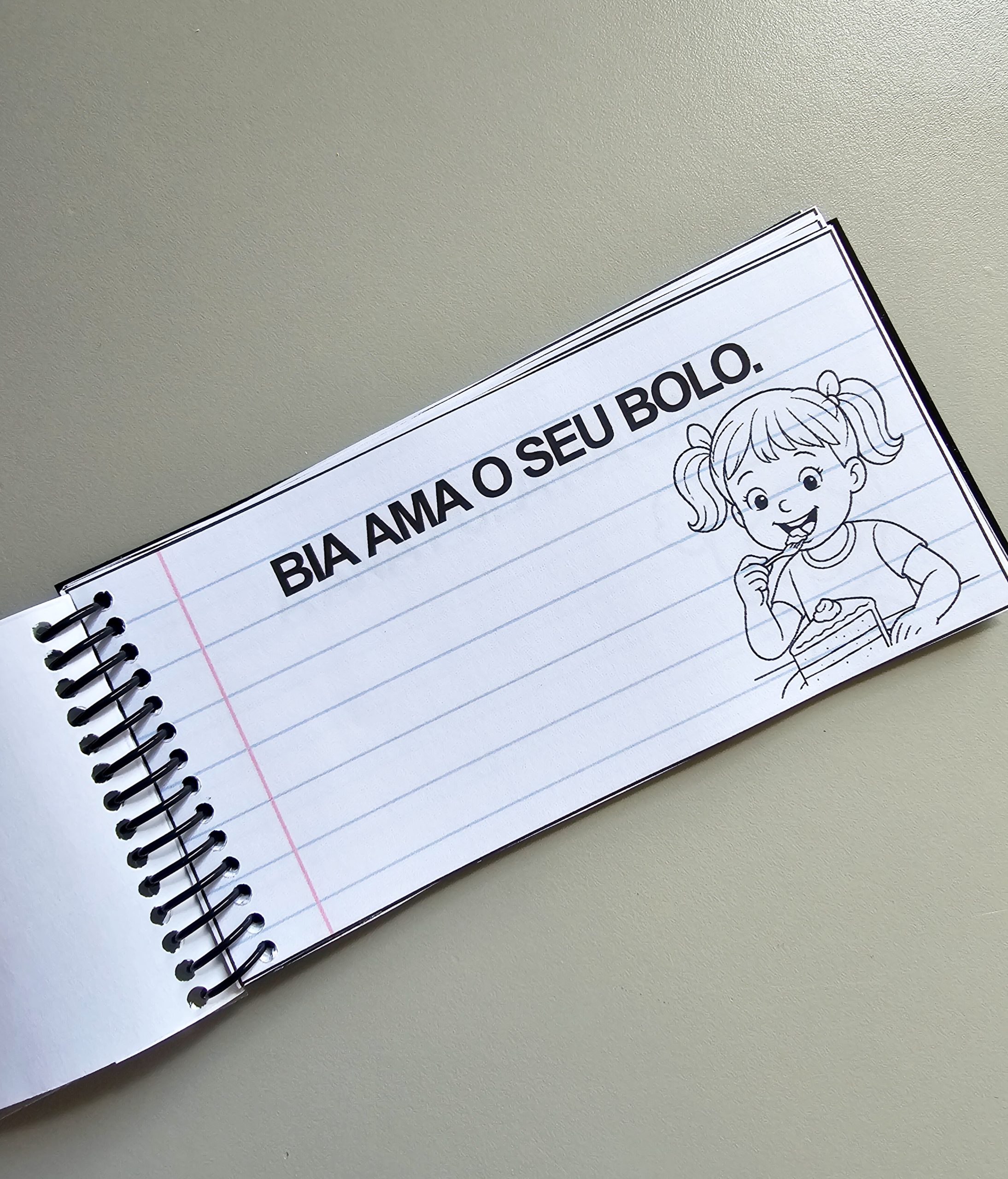 Caderninho de Leitura – FRASES para Ler e Colorir - Imagem 2