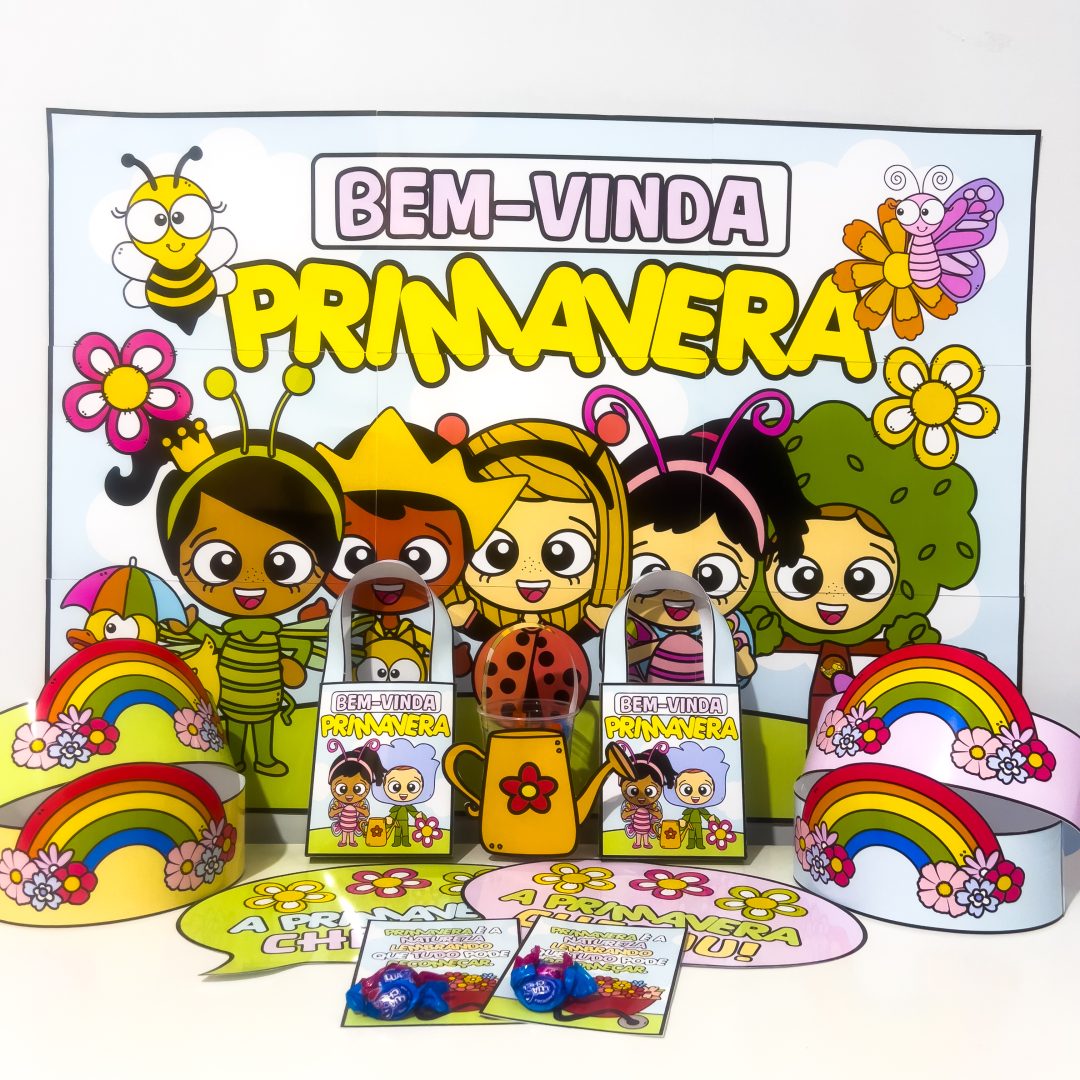 Kit Primavera – Painel e Lembrancinhas