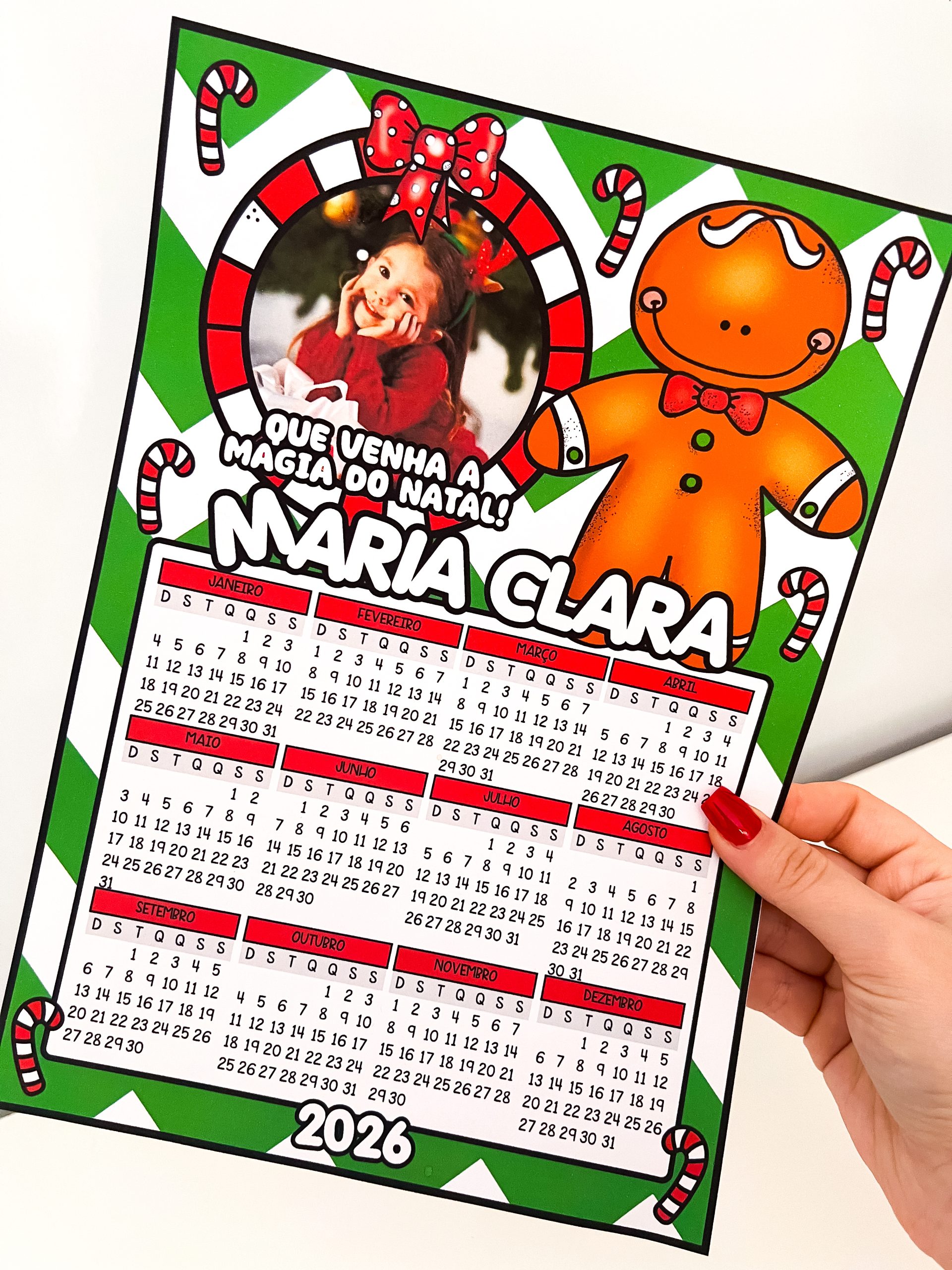 Calendários Editáveis de Natal - Imagem 11