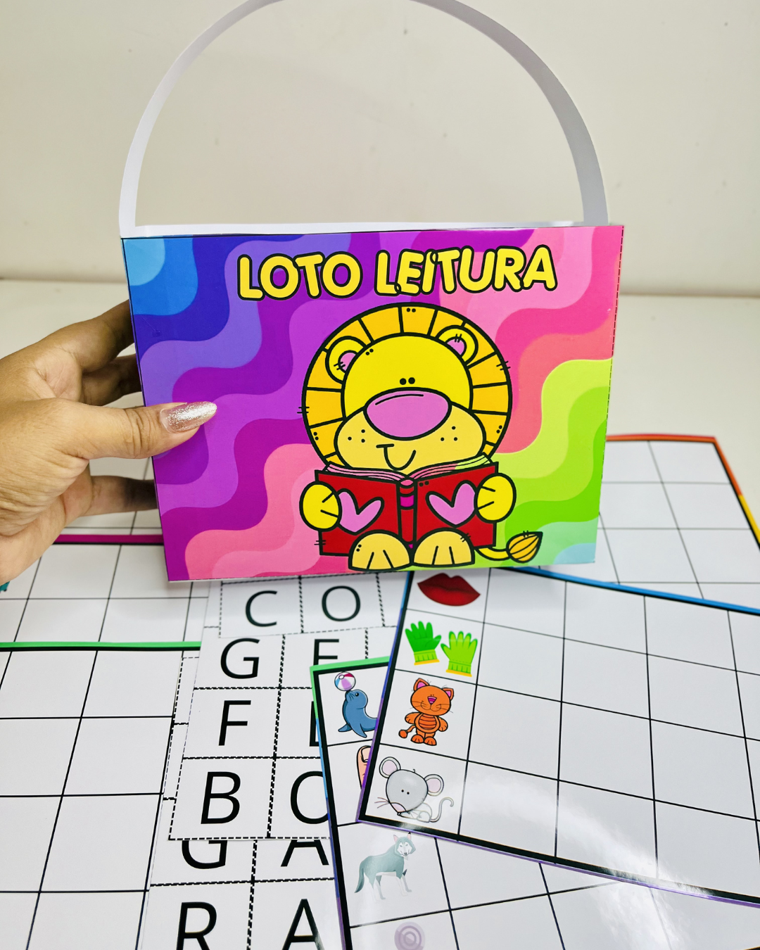 Loto Leitura - Fichas de Palavras Dissílabas