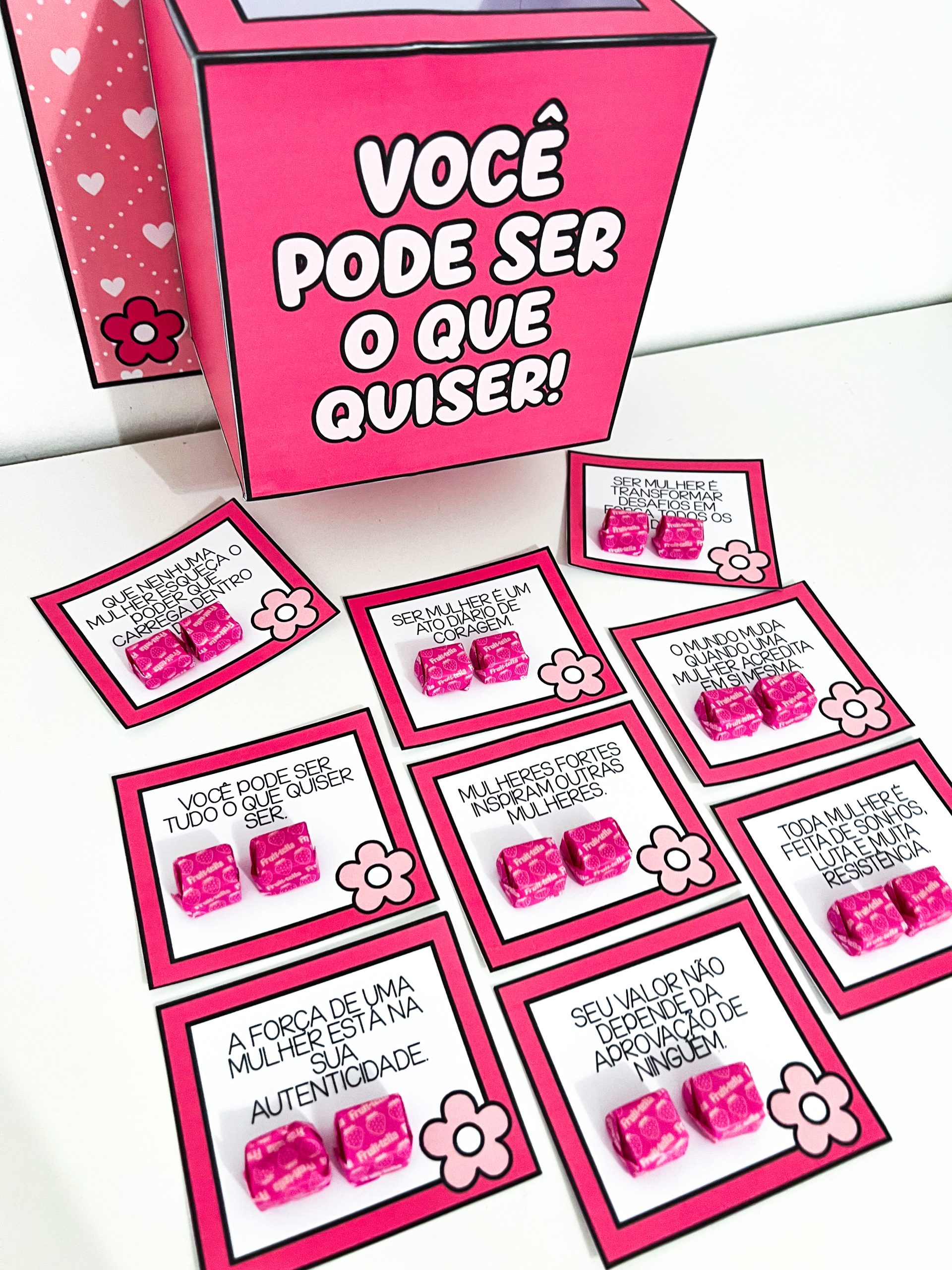 Caixa Motivacional Dia Internacional da Mulher