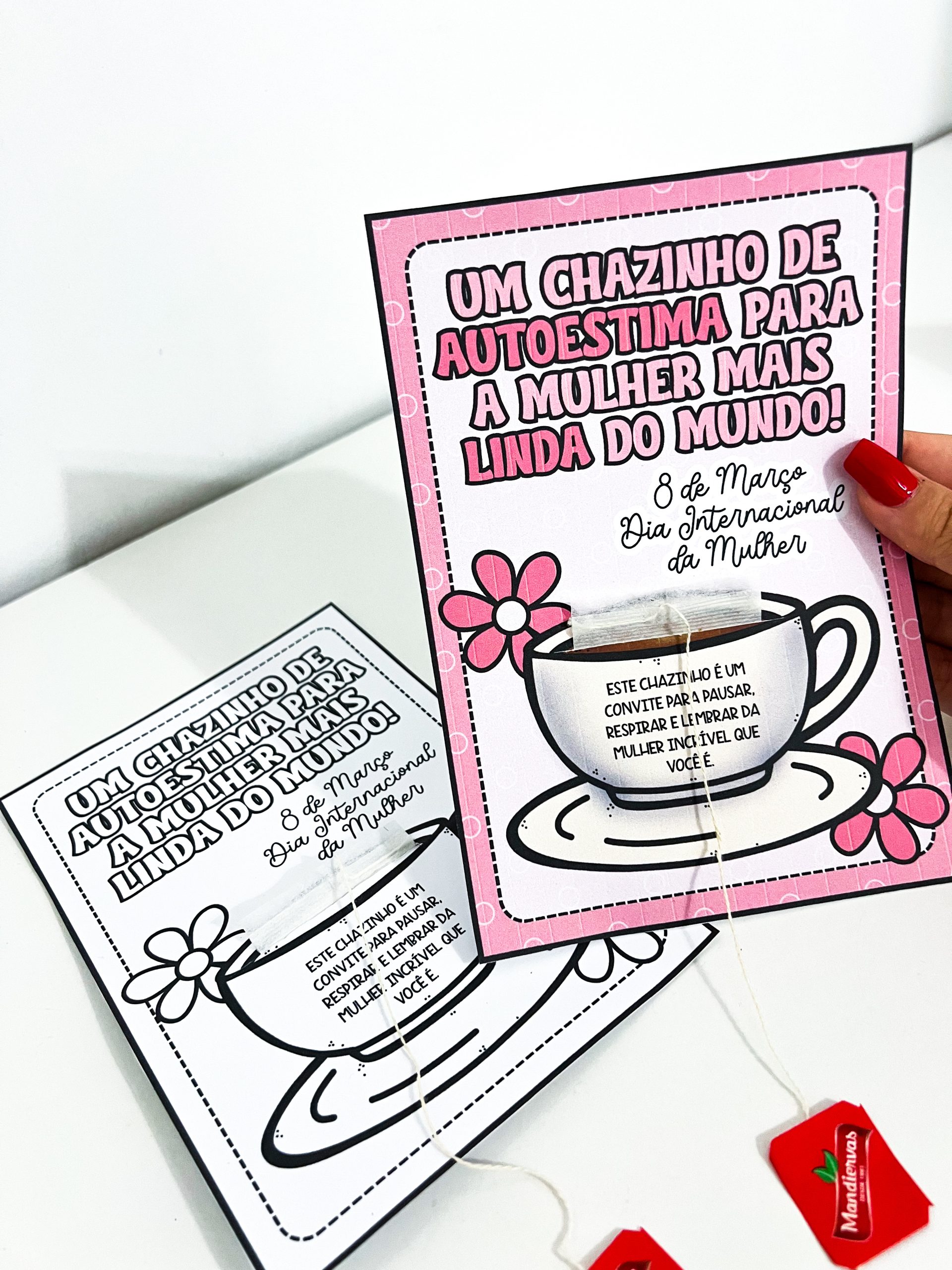 Cartão Dia Internacional da Mulher – Chazinho de Autoestima - Imagem 4
