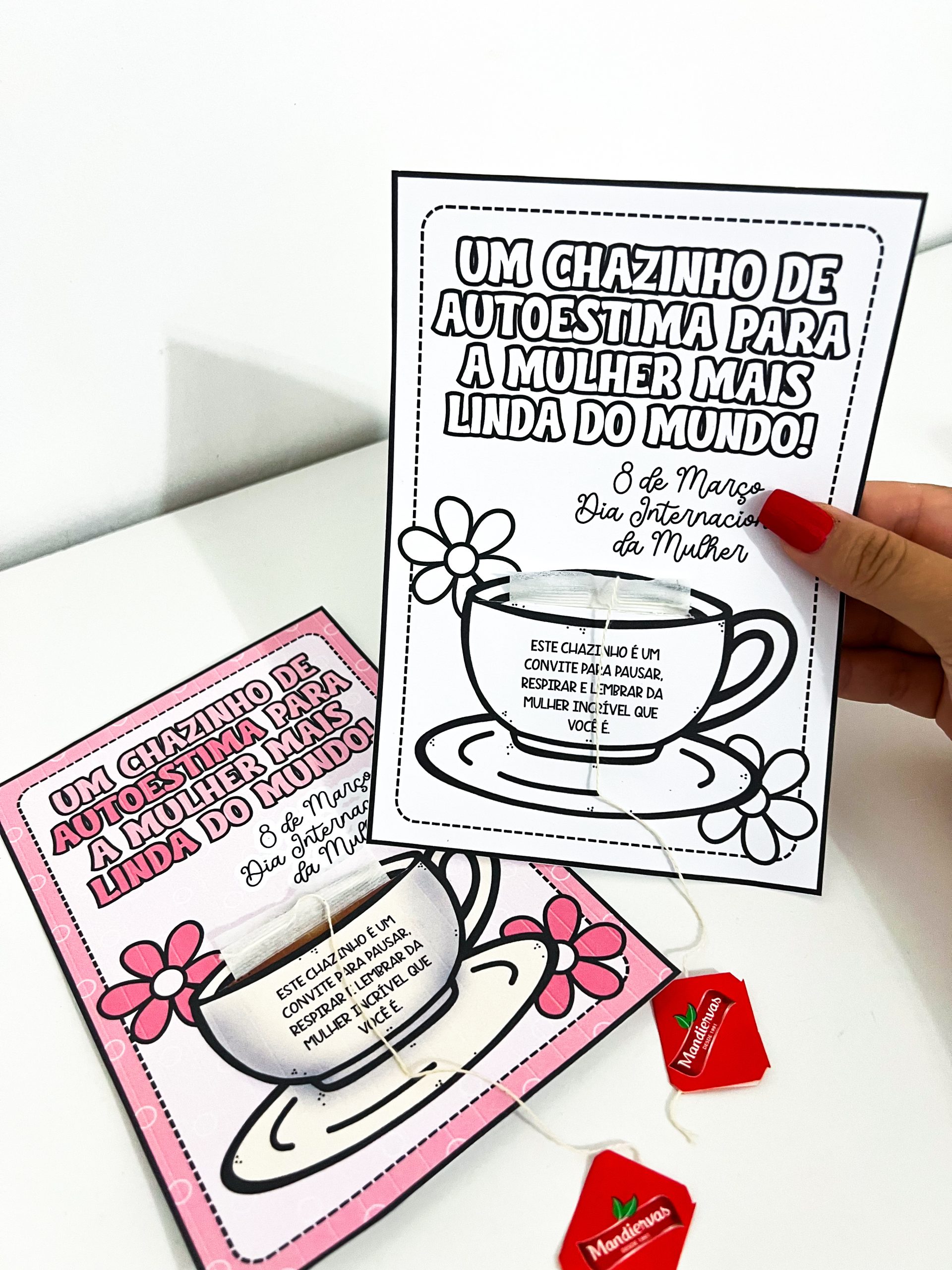Cartão Dia Internacional da Mulher – Chazinho de Autoestima - Imagem 5