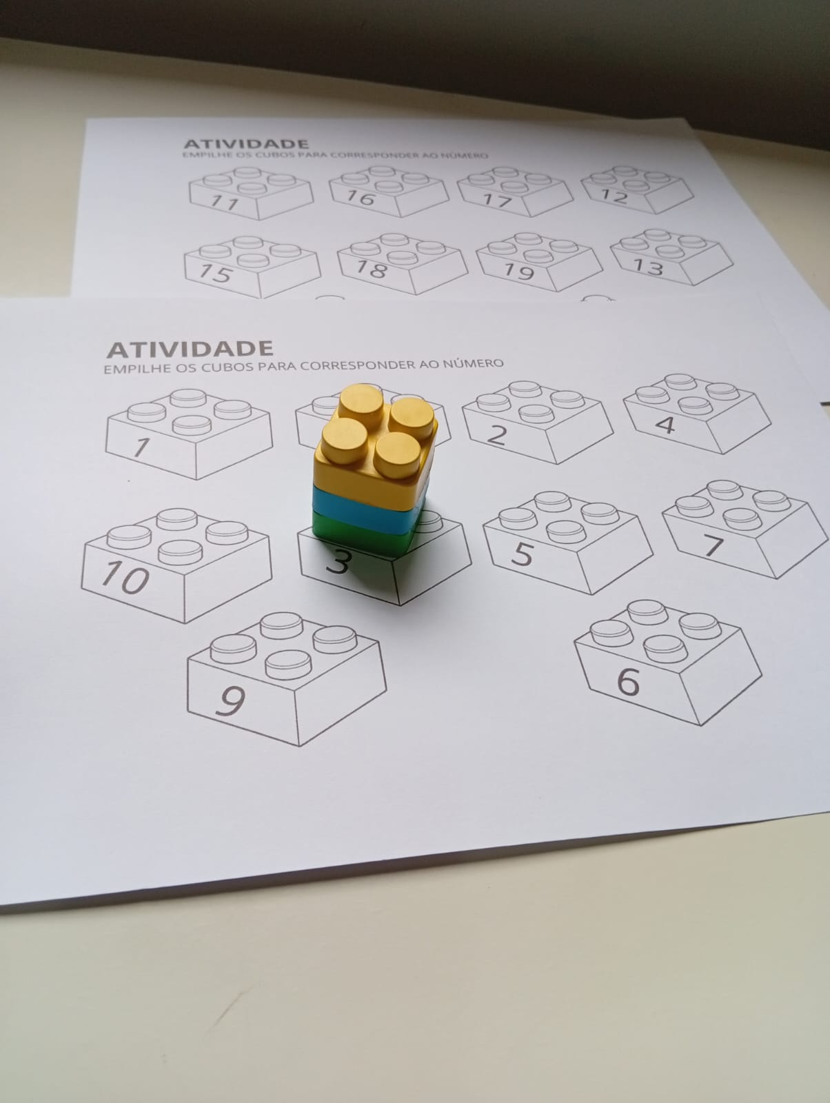 ATIVIDADE LÚDICA COM BLOCOS – NÚMEROS NA PRÁTICA!