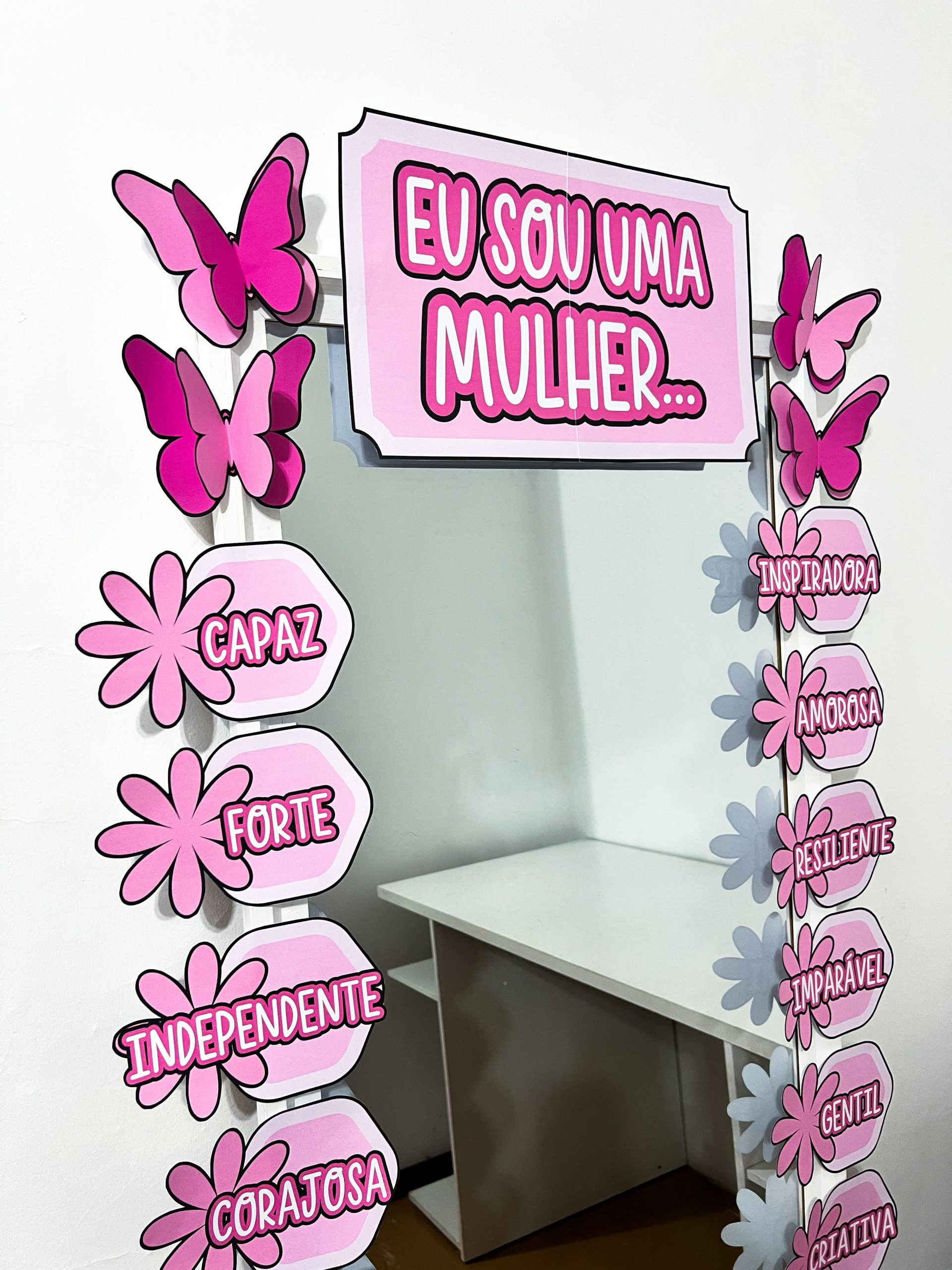 Espelho de Afirmações Dia da Mulher