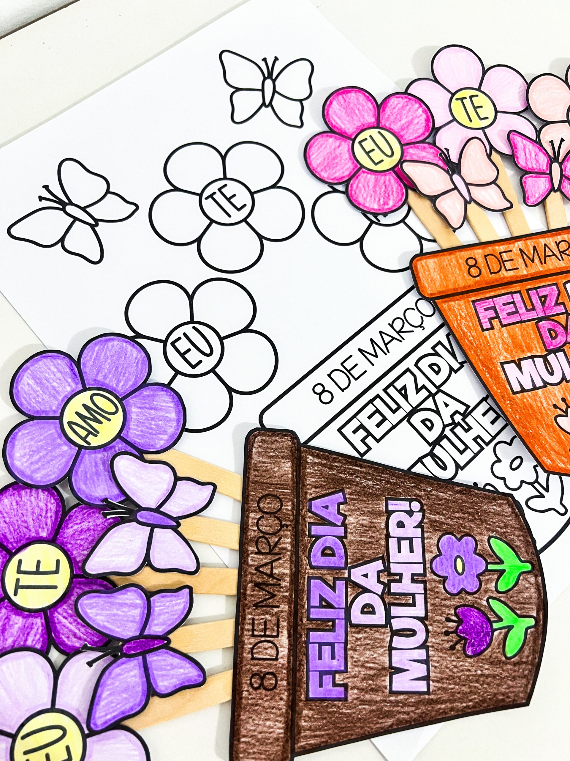 Atividade Dia da Mulher Vaso de Flor - Imagem 2