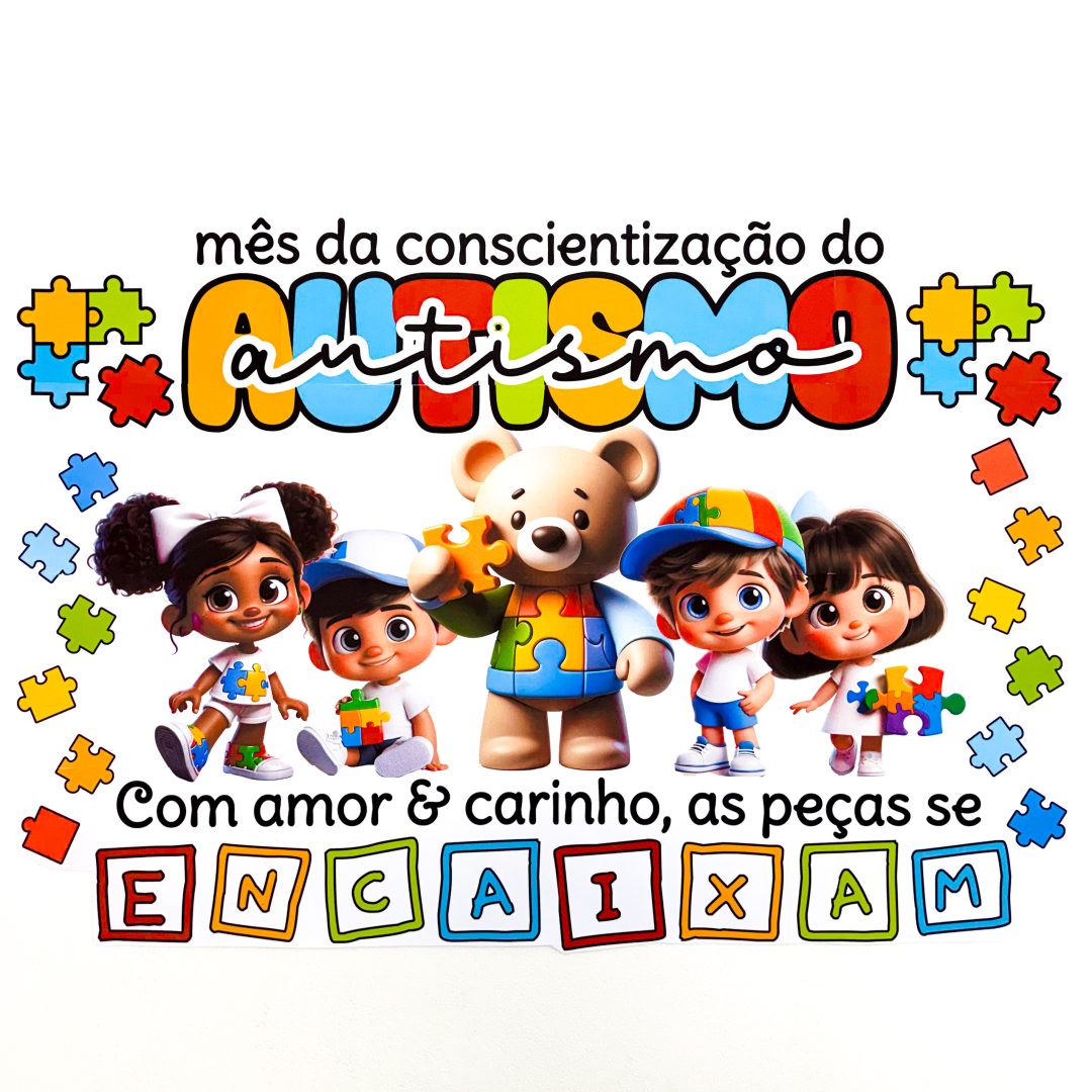 Painel mês da conscientização do autismo