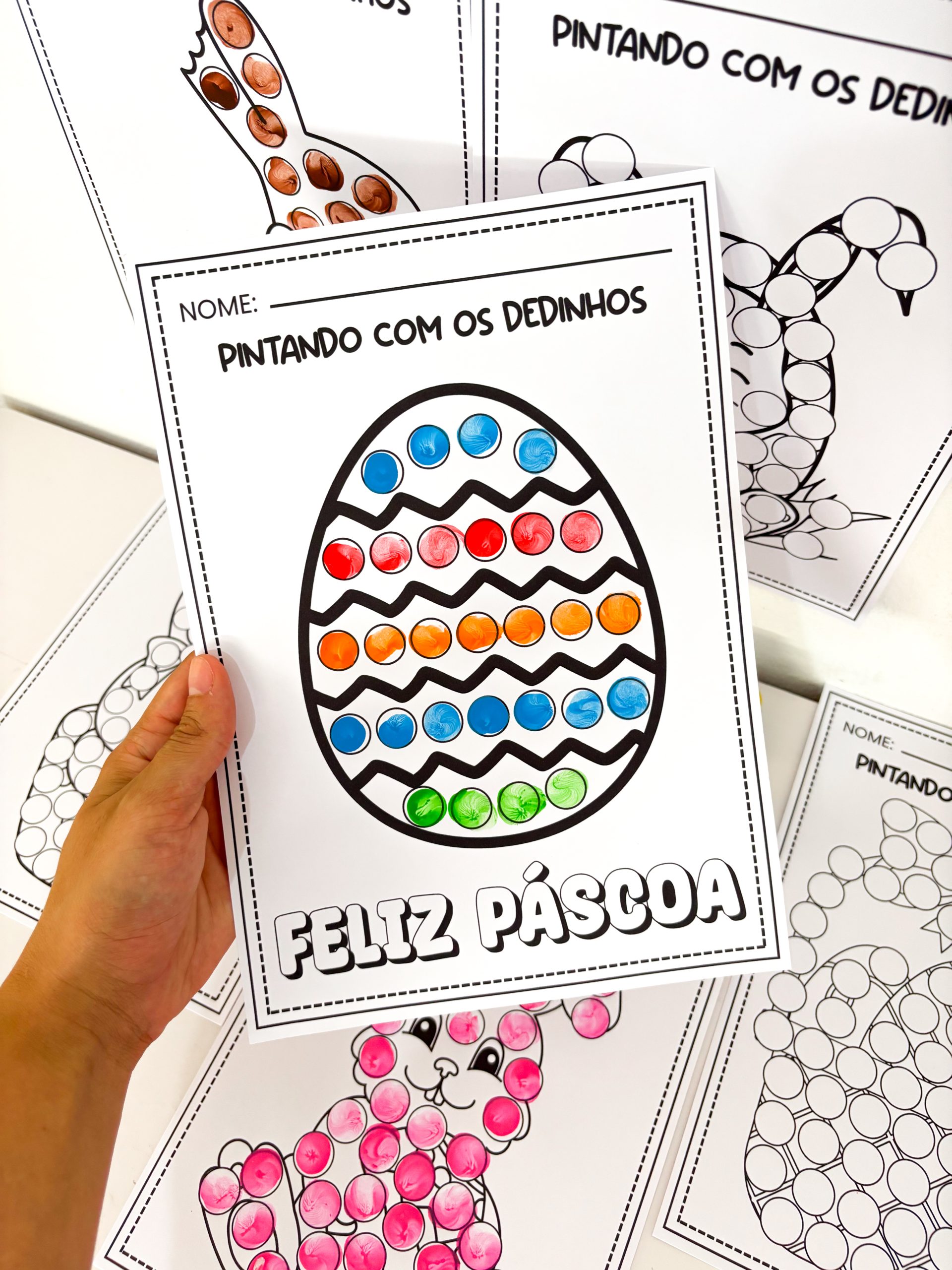Páscoa - Pintando com os Dedinhos - Imagem 10