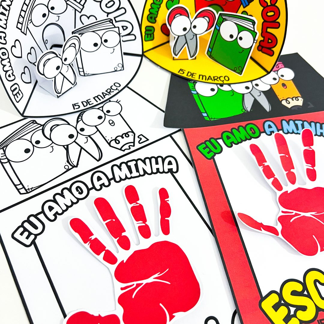 cenário 3D dia da escola