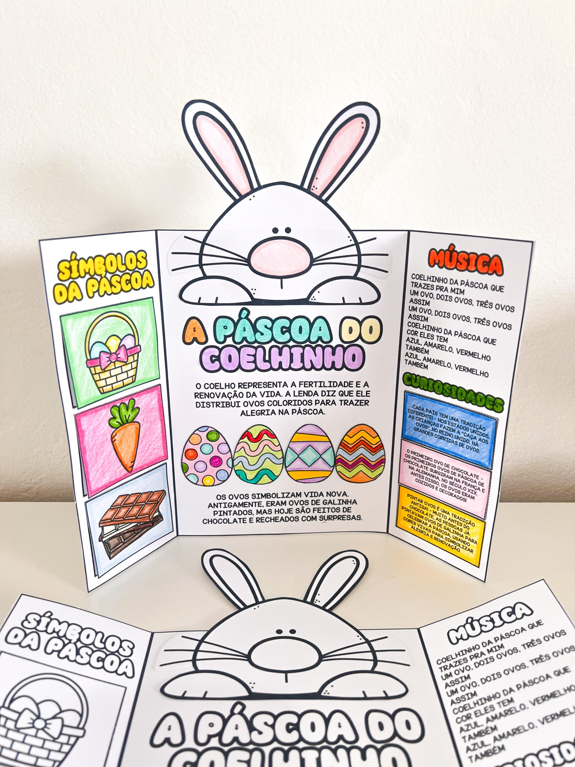 Lapbook de Páscoa - Preto e branco - Imagem 3