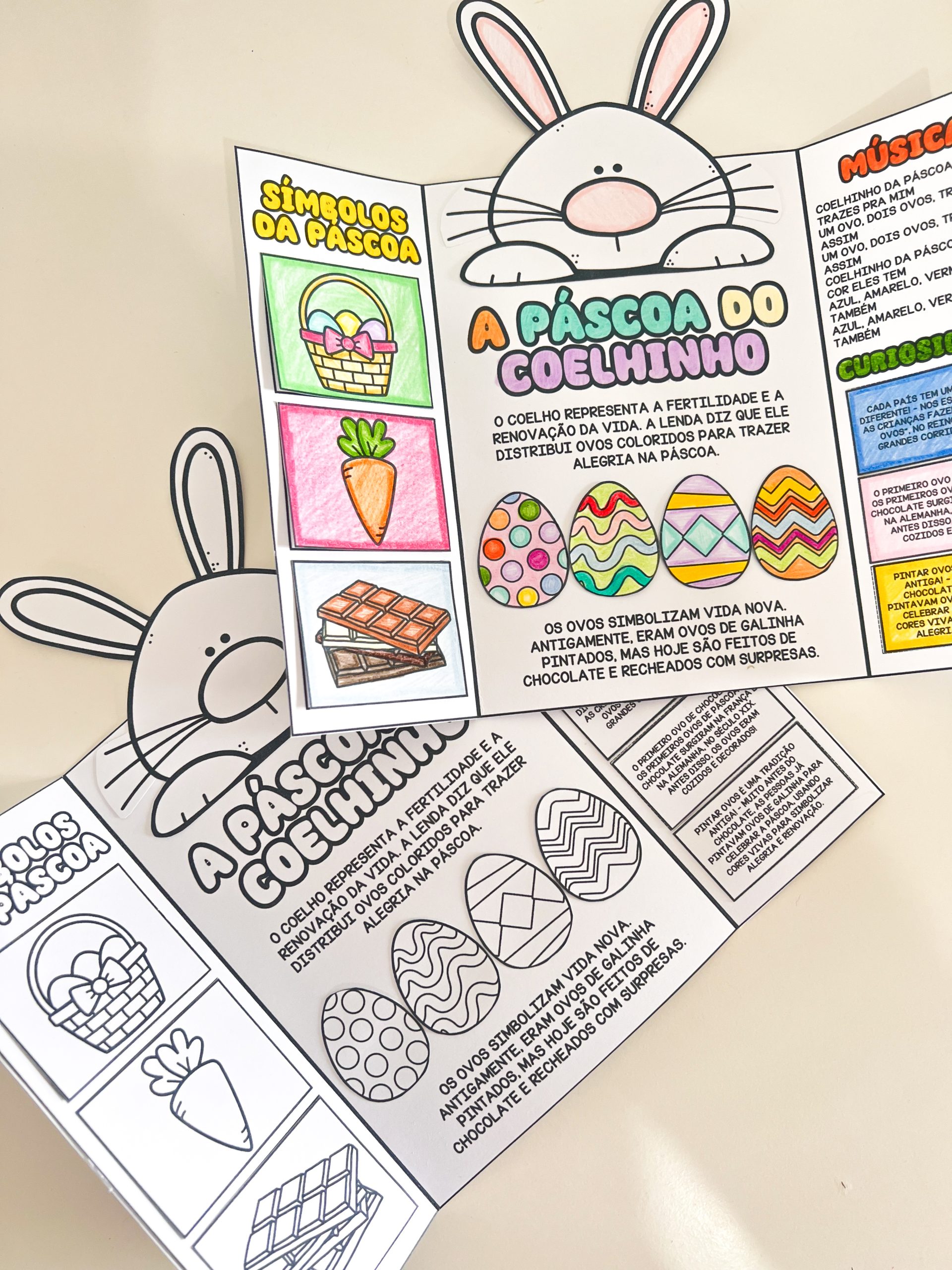 Lapbook de Páscoa - Preto e branco - Imagem 6