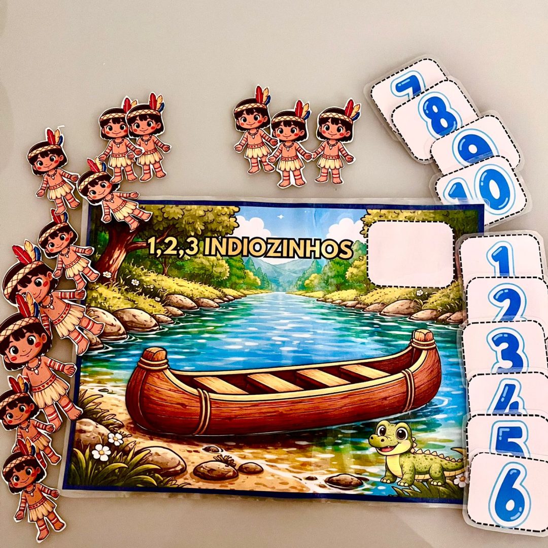 Atividade Interativa 1, 2, 3 Indiozinhos