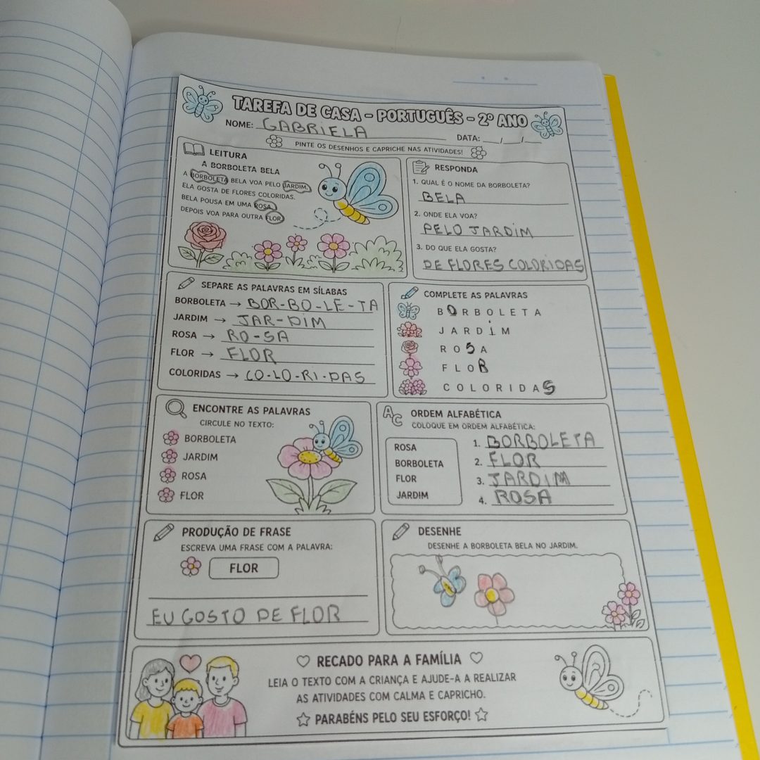 TAREFINHAS DE CASA – 2º ANO