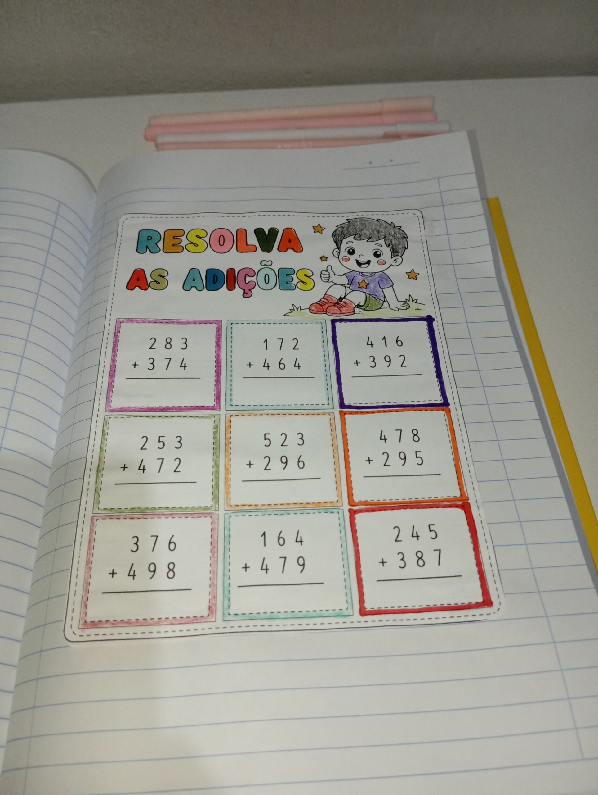 Folhinhas DE ADIÇÃO E SUBTRAÇÃO – 2º ANO DO ENSINO FUNDAMENTAL - Imagem 9