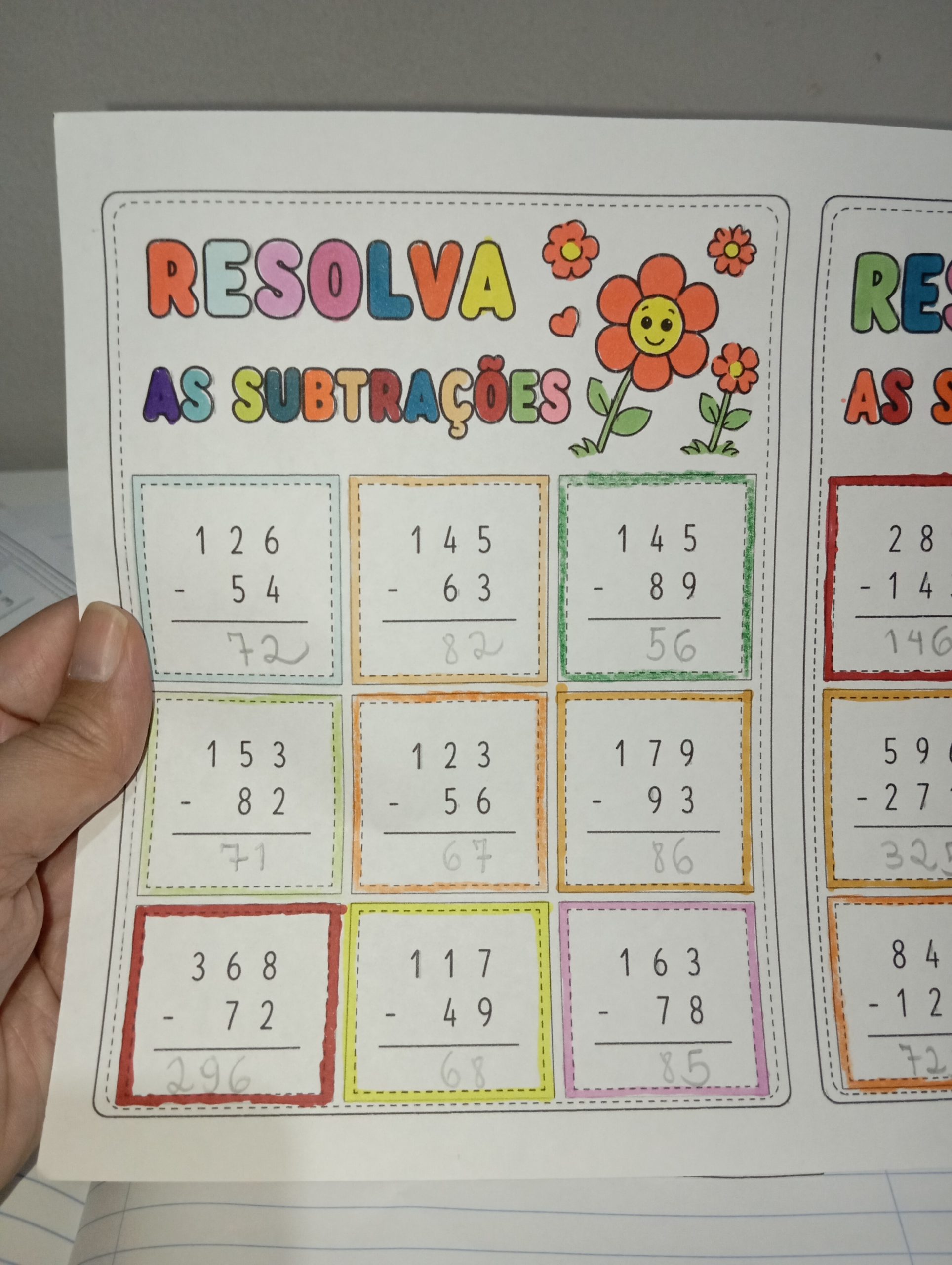 Folhinhas DE ADIÇÃO E SUBTRAÇÃO – 2º ANO DO ENSINO FUNDAMENTAL - Imagem 5