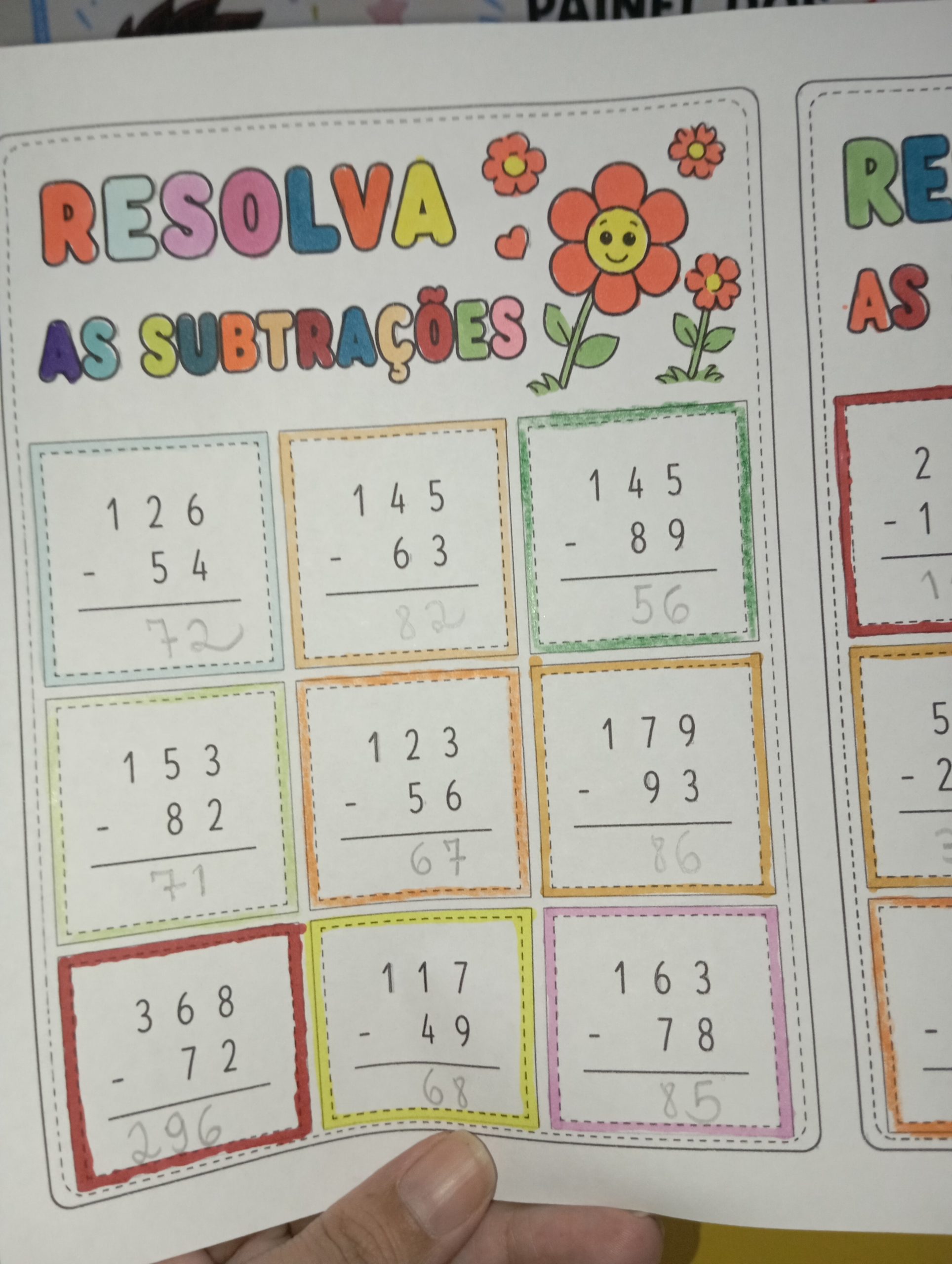 Folhinhas DE ADIÇÃO E SUBTRAÇÃO – 2º ANO DO ENSINO FUNDAMENTAL - Imagem 2