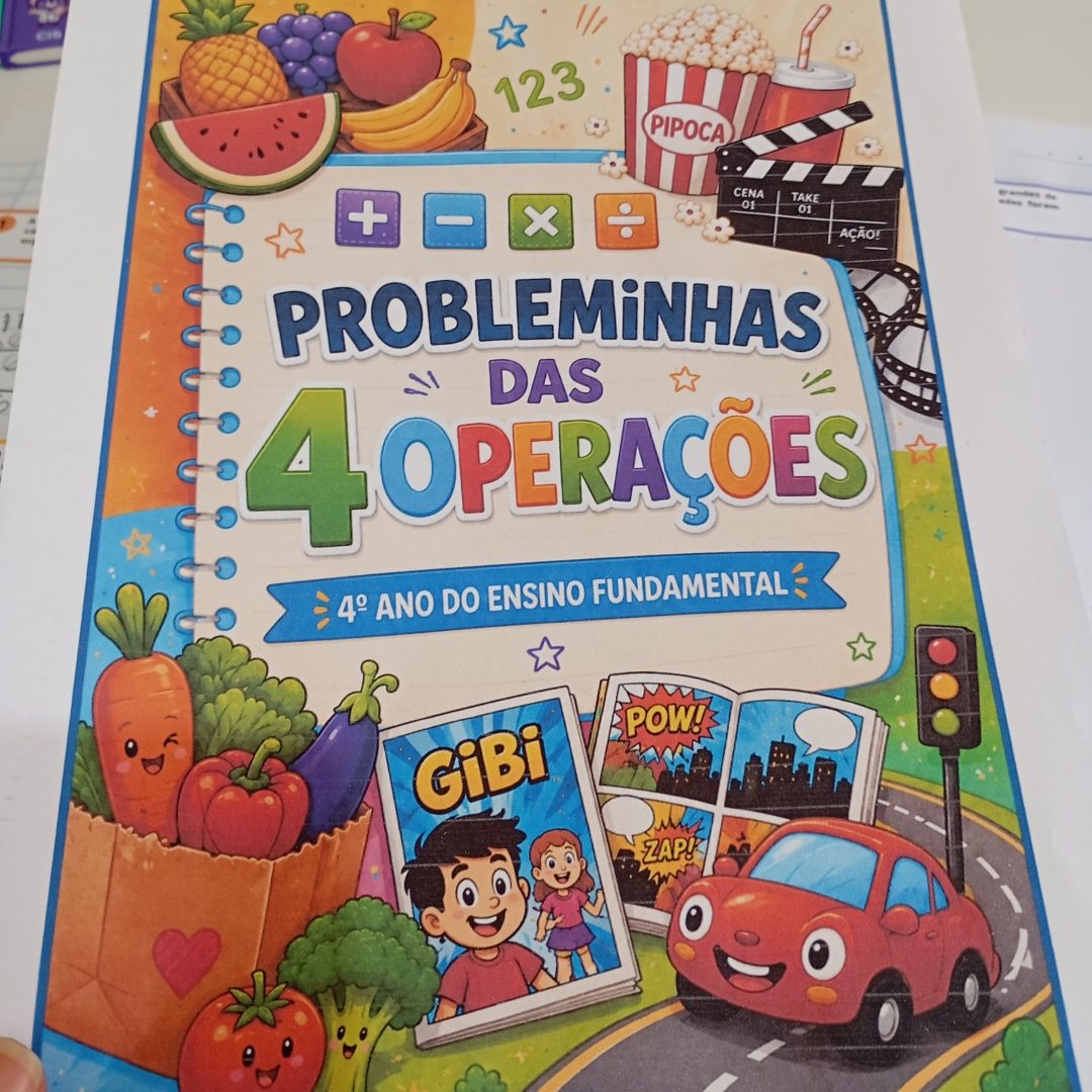 FOLHINHAS DE PROBLEMINHAS DAS 4 OPERAÇÕES – 4º ANO