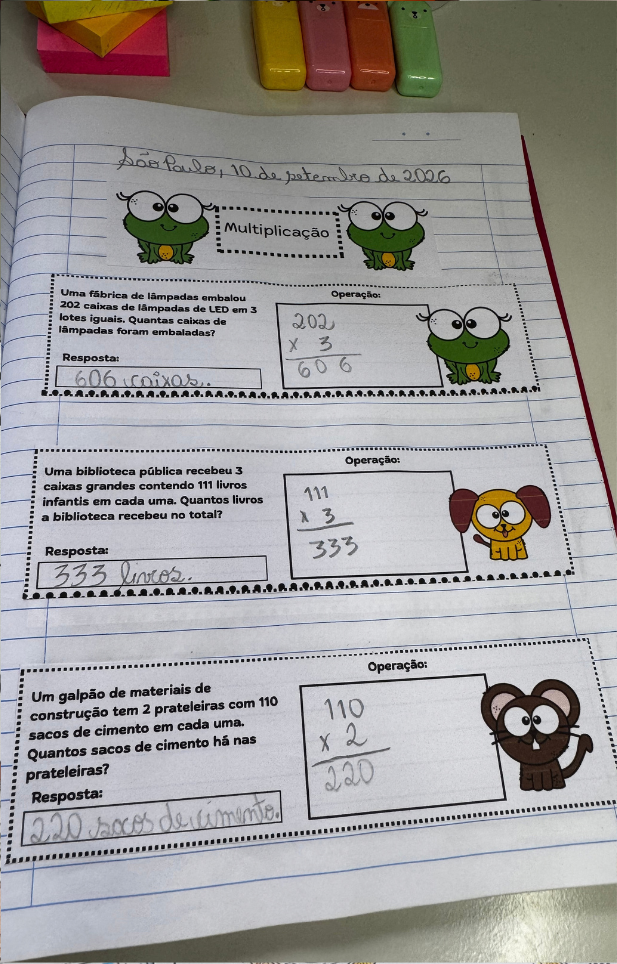 240 PROBLEMINHAS DE MULTIPLICAÇÃO – 3º ANO