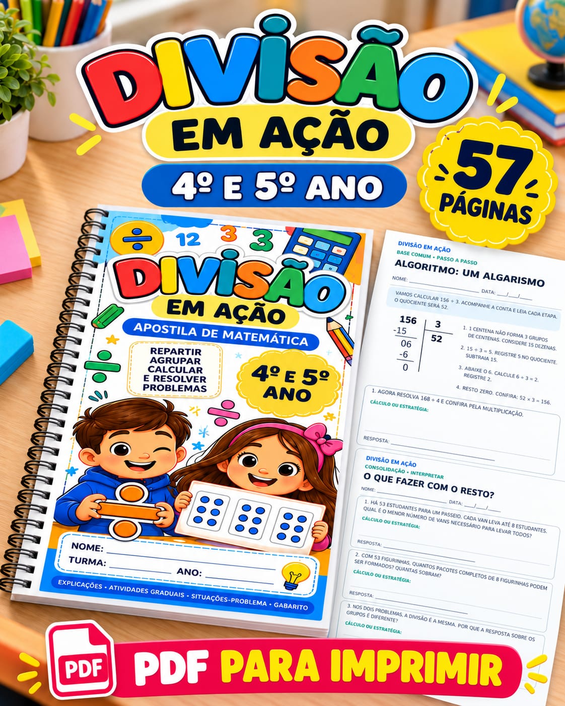 DIVISÃO EM AÇÃO 4° e 5° ano
